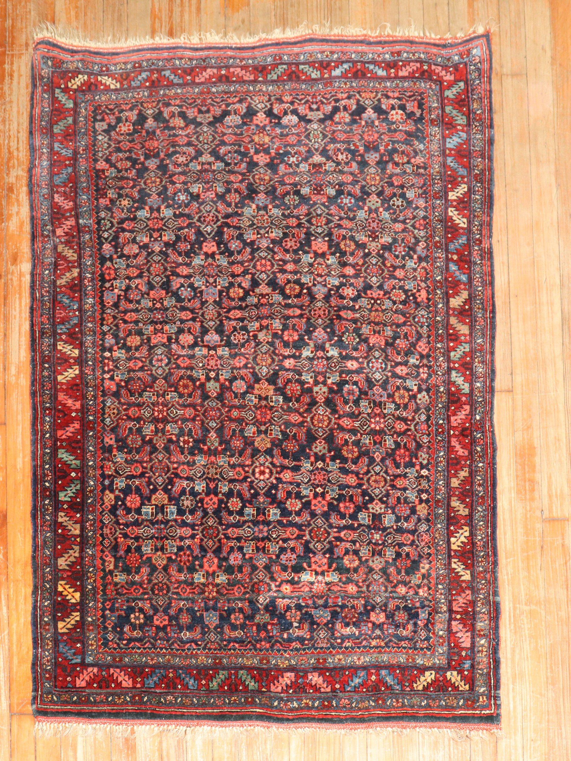 20ième siècle Tapis persan ancien Bidjar de la collection Zabihi en vente