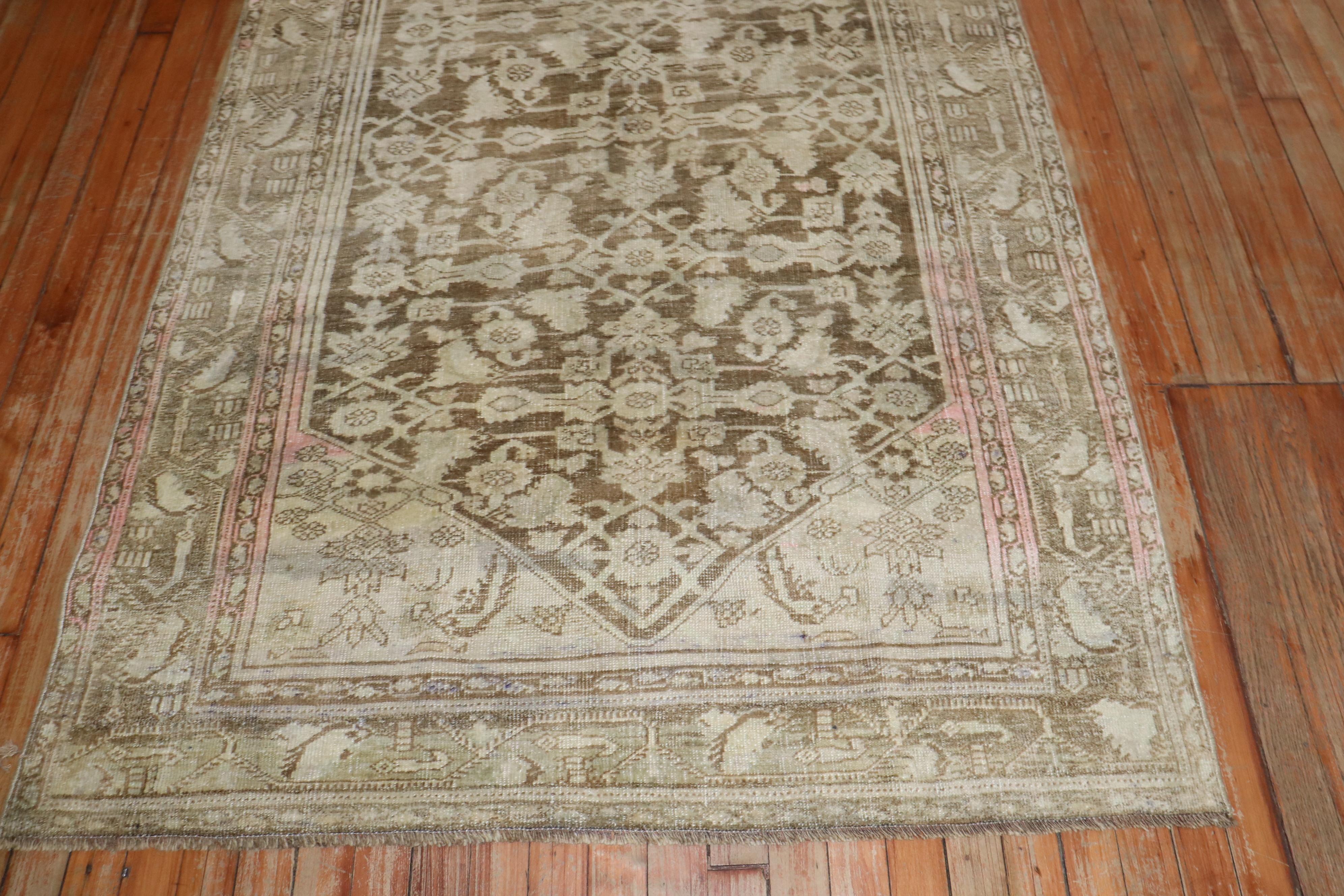 Zabihi Collection Antique Persian Bidjar Rug For Sale 1