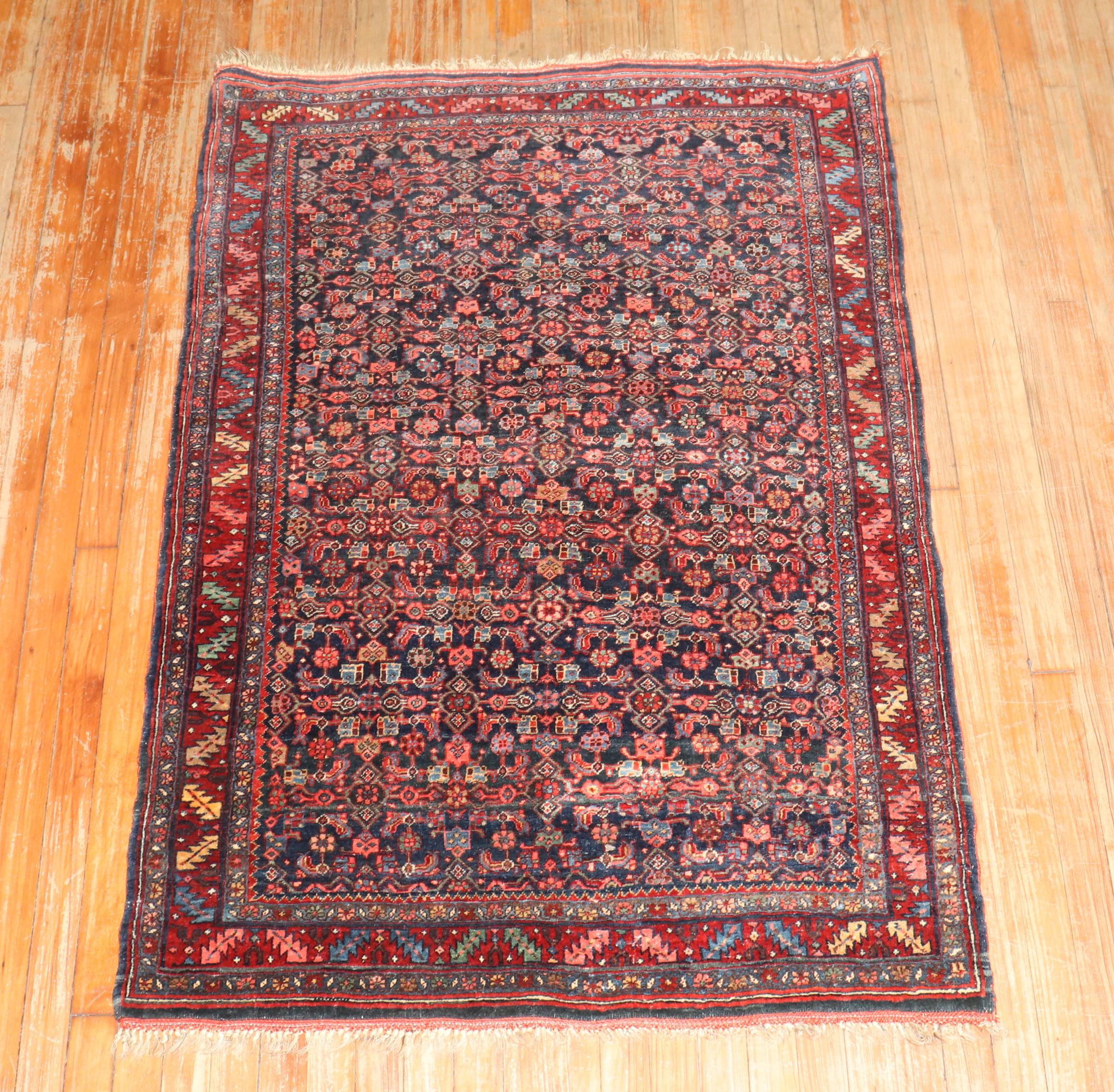 Laine Tapis persan ancien Bidjar de la collection Zabihi en vente