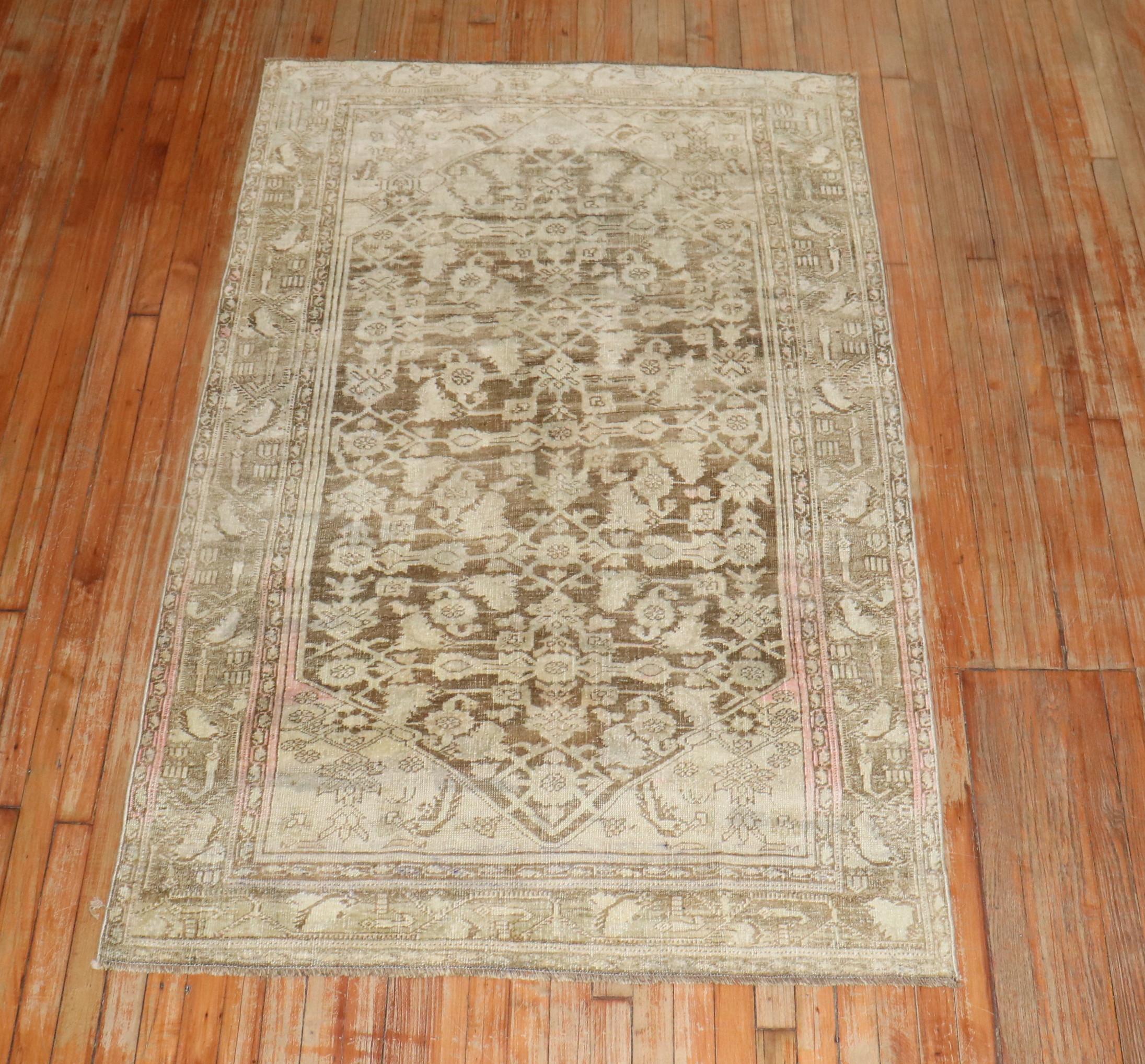Zabihi Collection Antique Persian Bidjar Rug For Sale 2