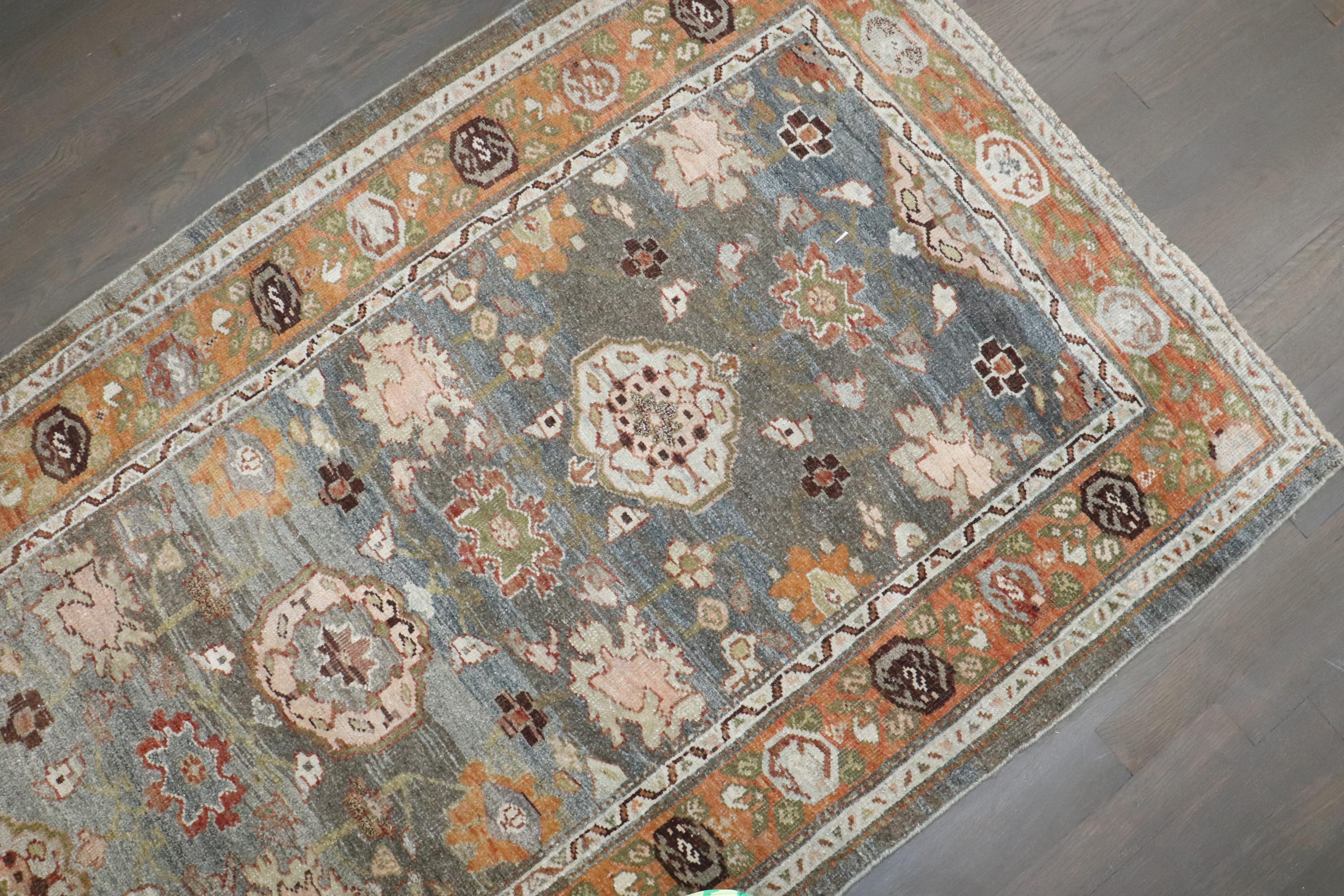 Zabihi Collection Antique Persian Bidjar Runner For Sale 1