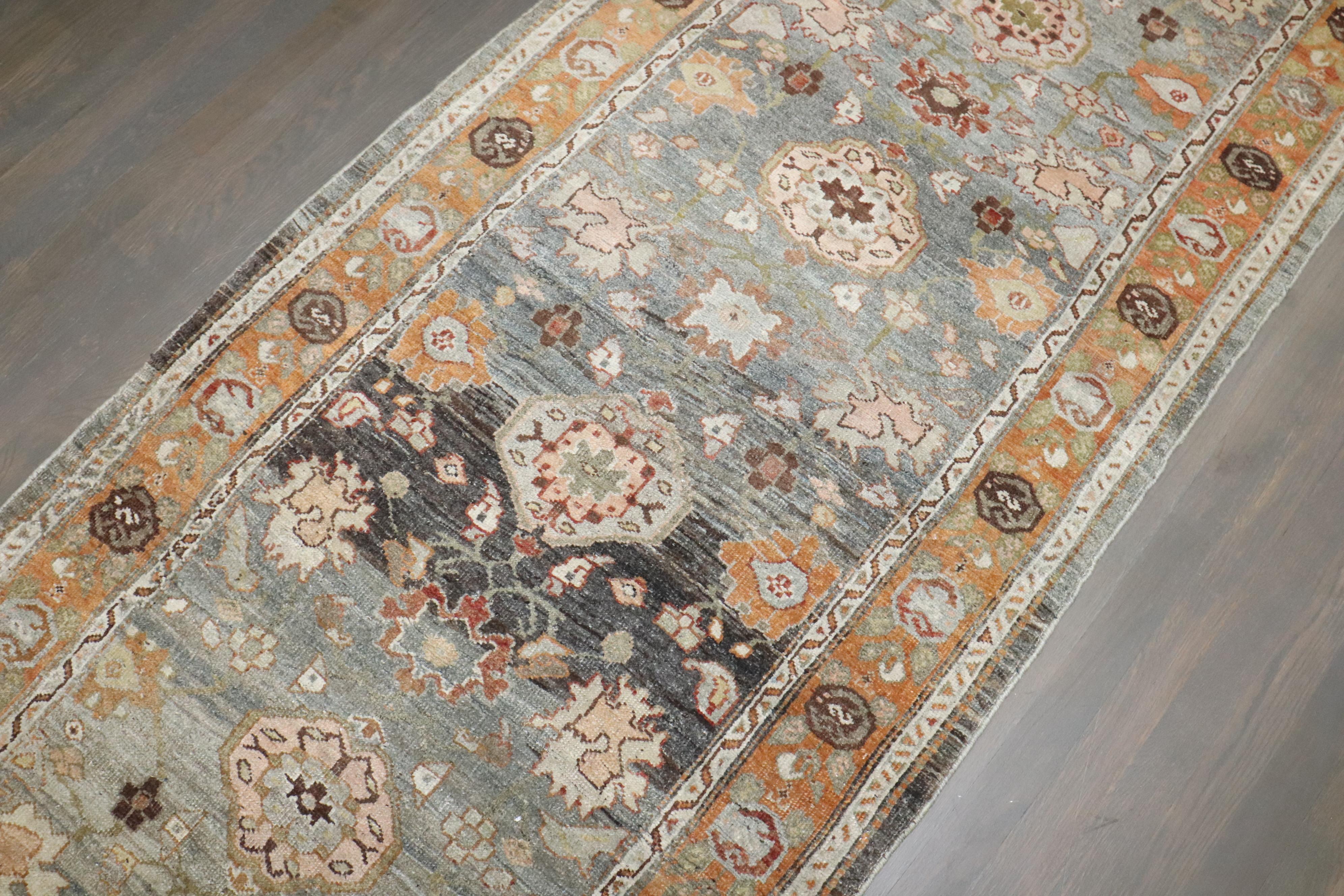 Zabihi Collection Antique Persian Bidjar Runner For Sale 2