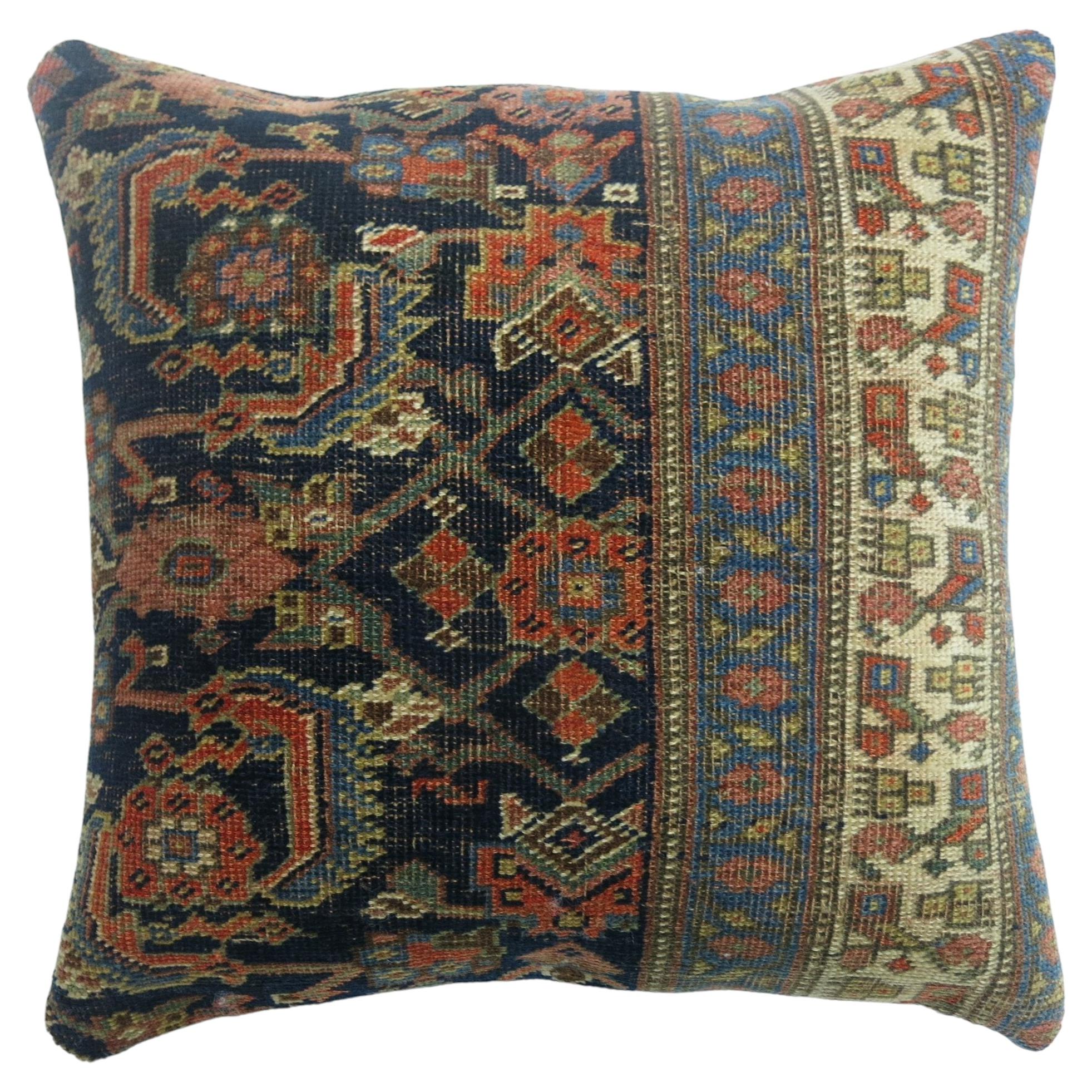 Cuscino per Tappeto quadrato antico persiano Bidjar Collection'S in vendita