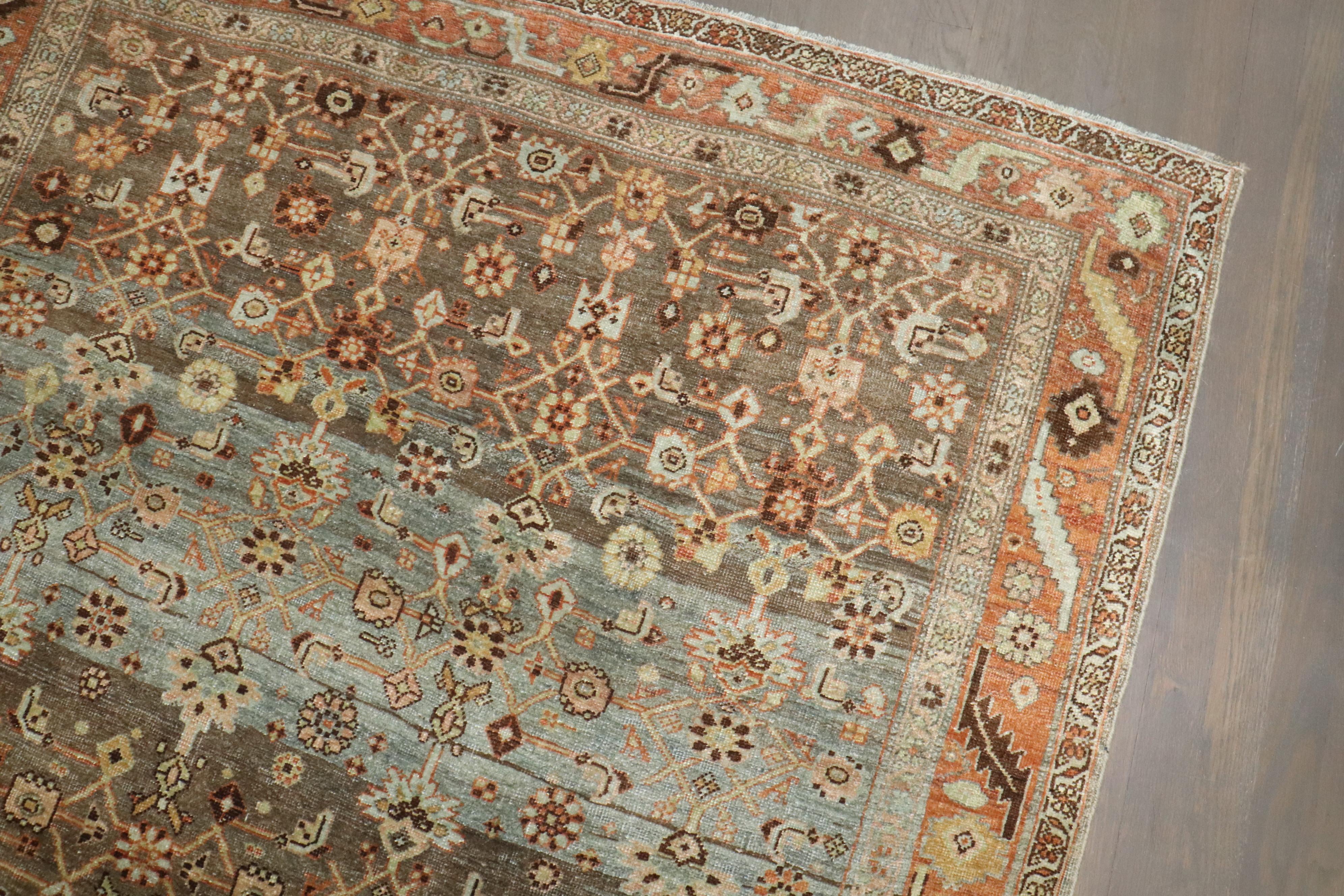 Noué à la main Tapis Bidjar persan ancien de la collection Zabihi en vente