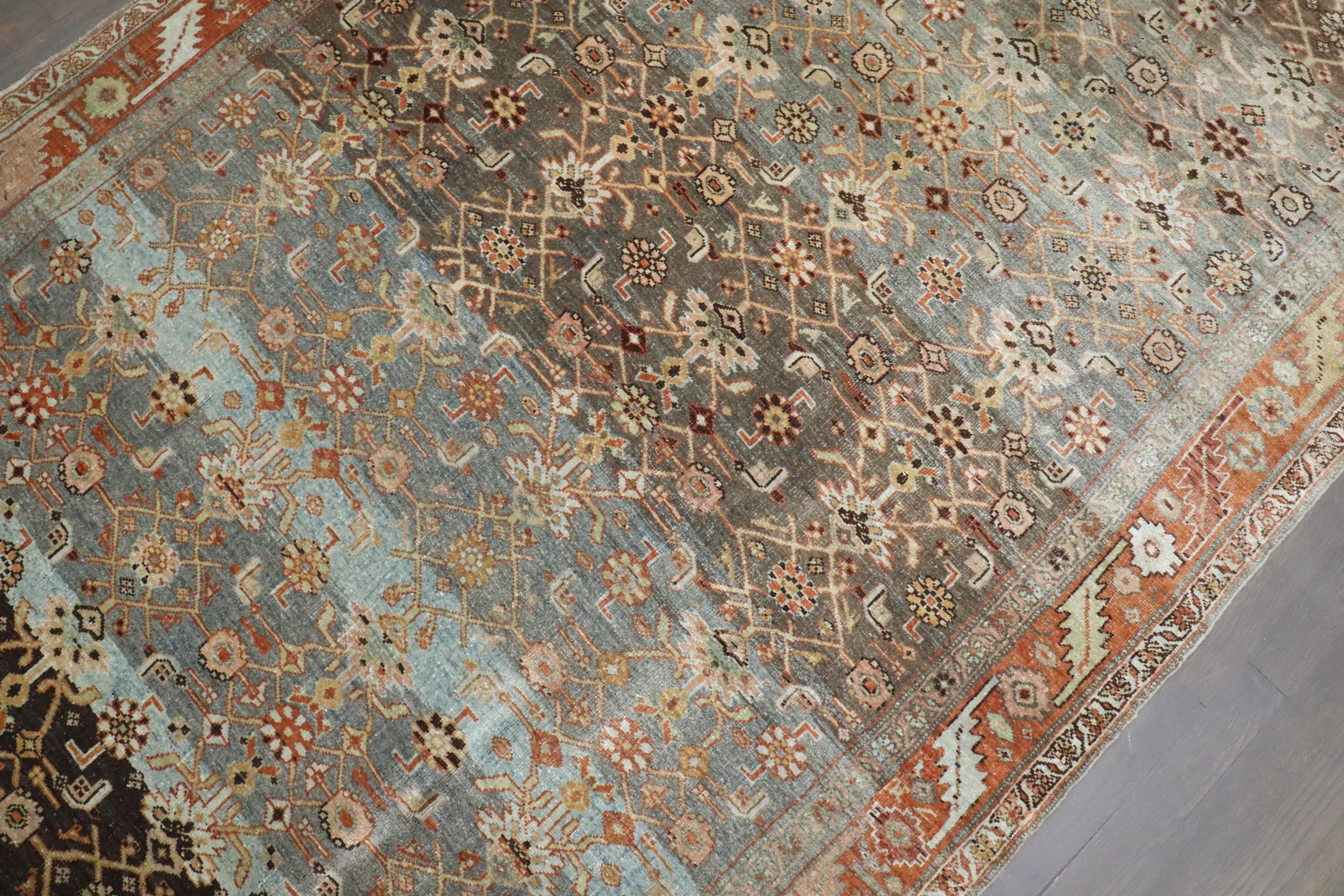 20ième siècle Tapis Bidjar persan ancien de la collection Zabihi en vente
