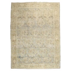 Zabihi Collection Antique Persian Blue Gold Bidjar Rug