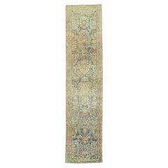 Zabihi Collection Antique Persian Blue Salmon Runner