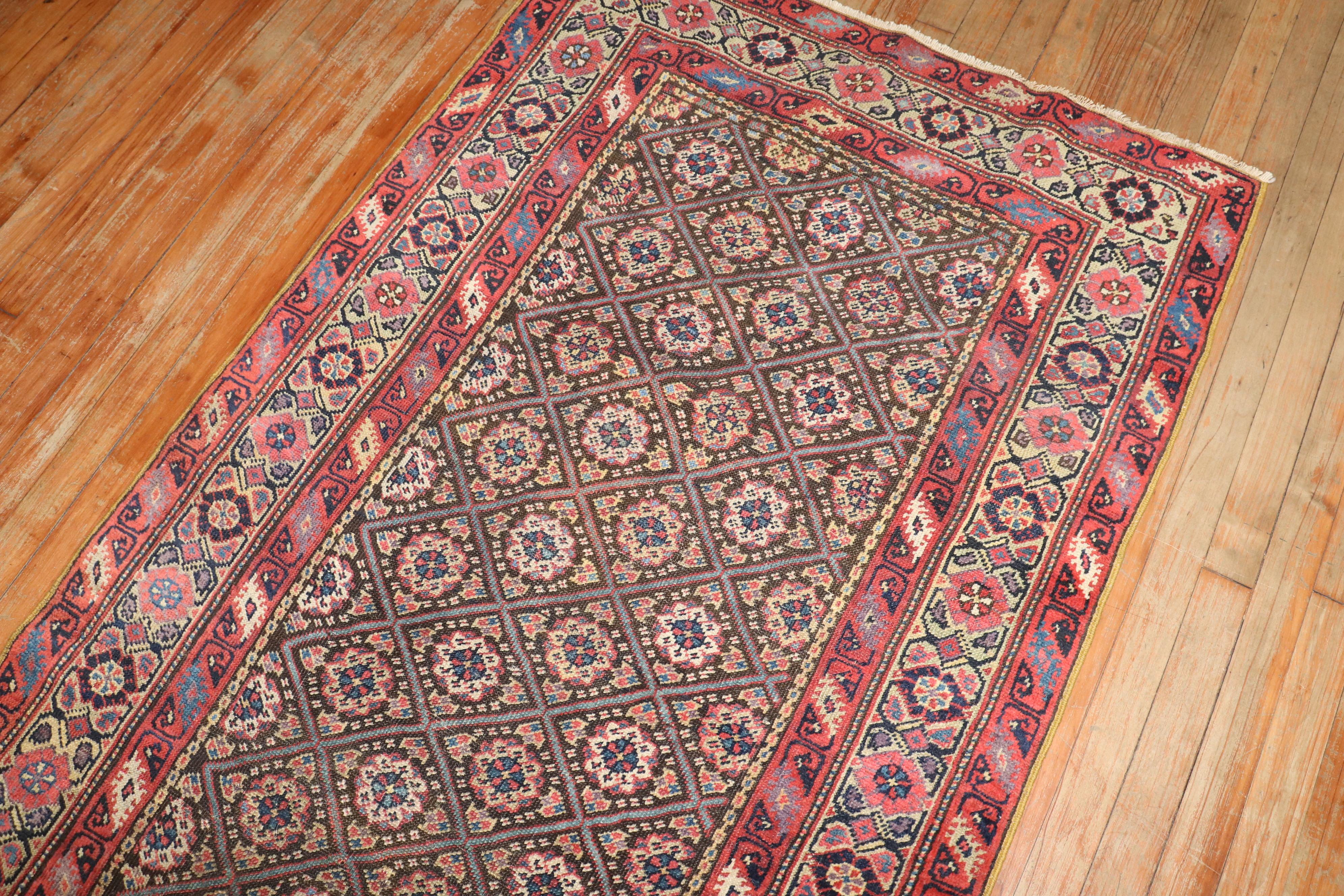 Zabihi Collection Antique Persian Ferehan Runner For Sale 1