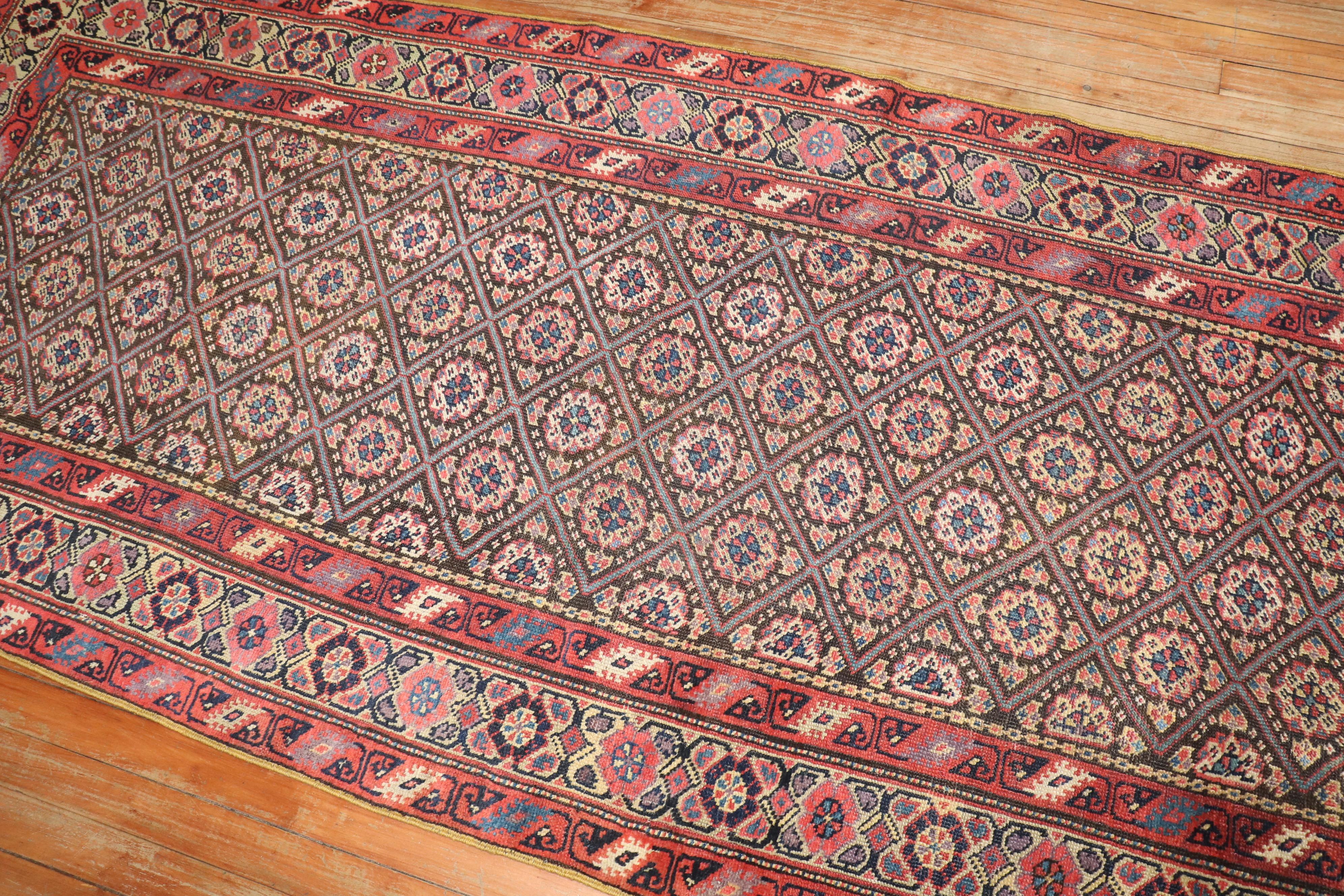Zabihi Collection Antique Persian Ferehan Runner For Sale 2