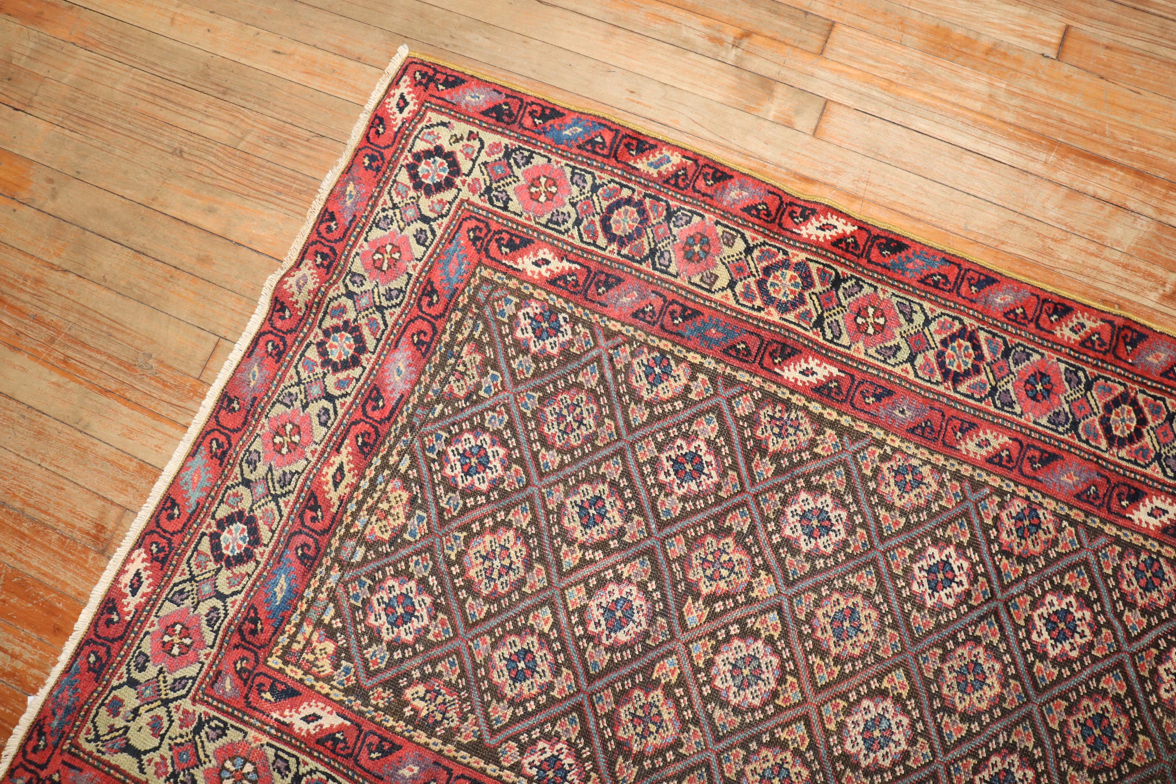 Zabihi Collection Antique Persian Ferehan Runner For Sale 3