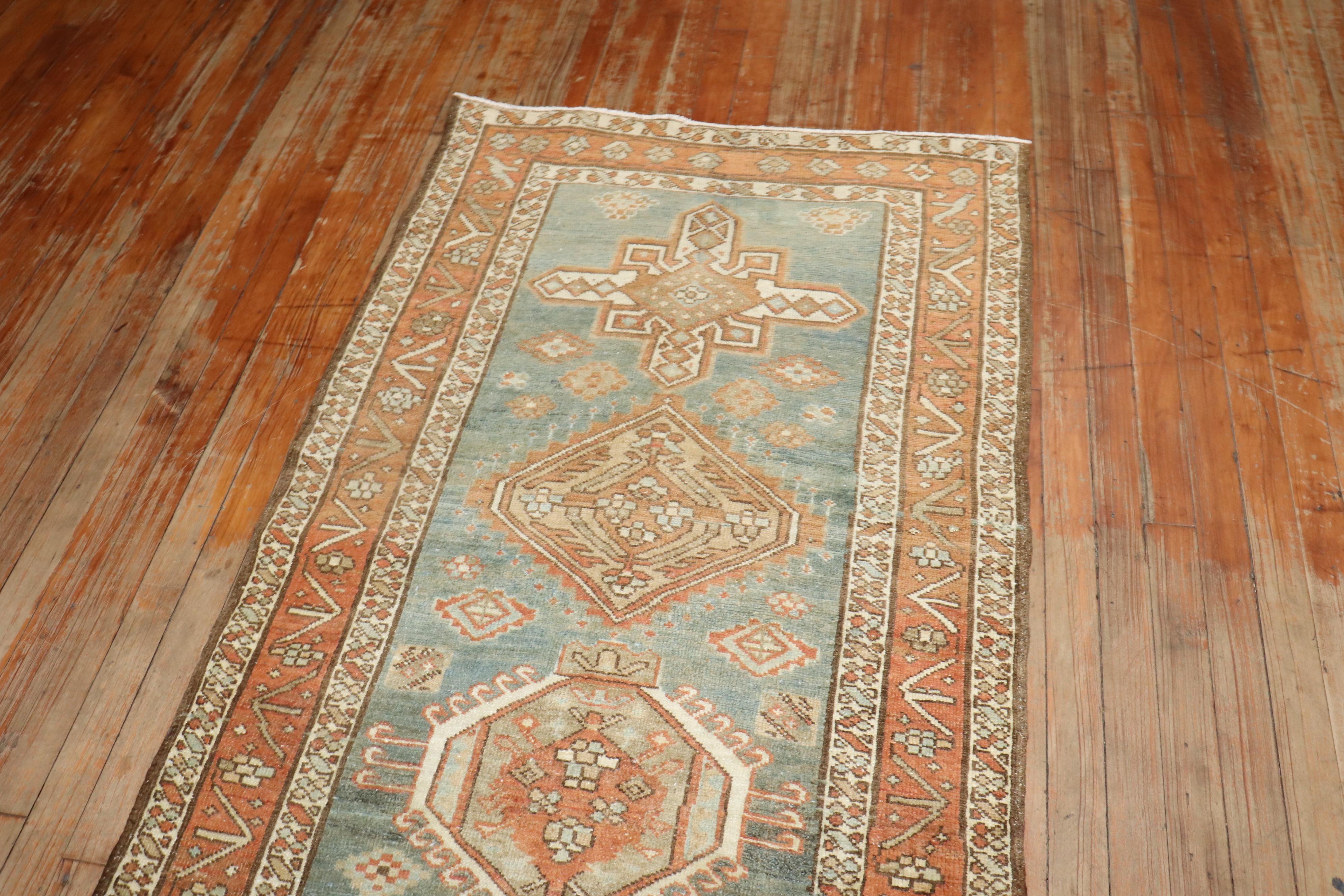 Runner antico persiano Heriz della collezione Zabihi in vendita 2