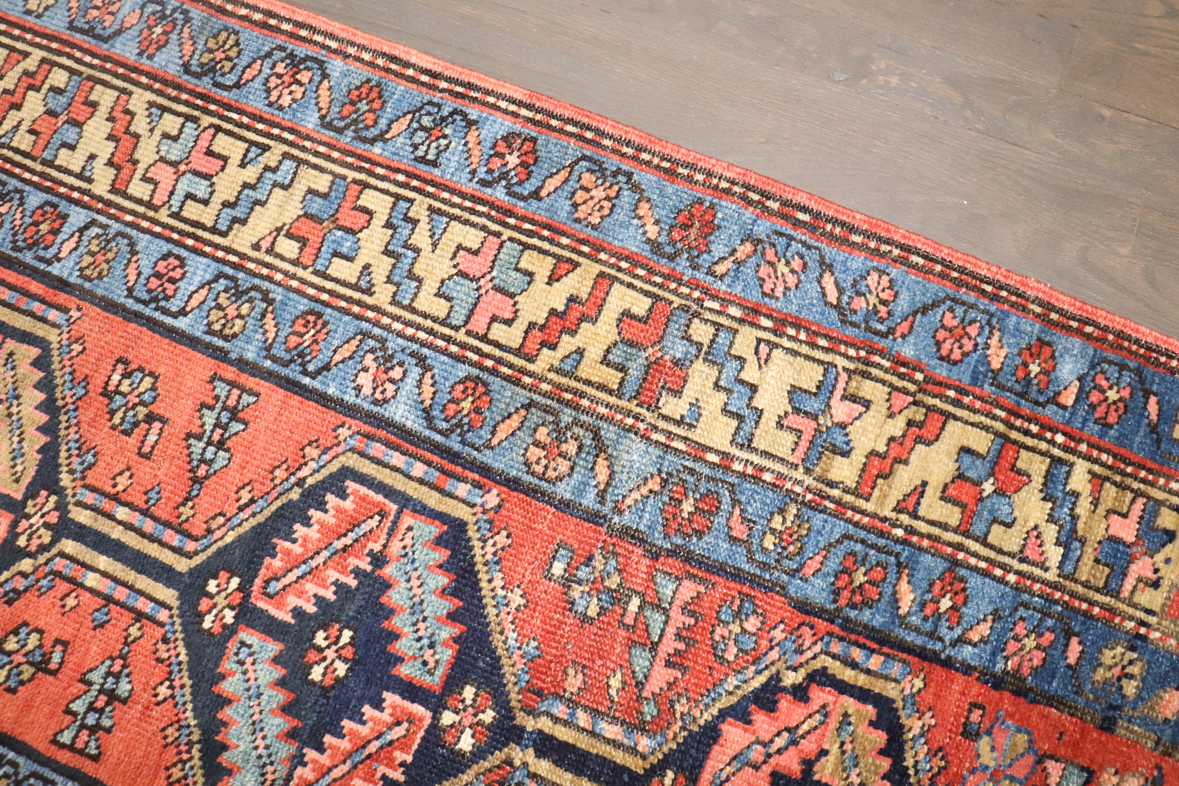 20th Century Zabihi Collection Antique Persian Heriz Runner For Sale