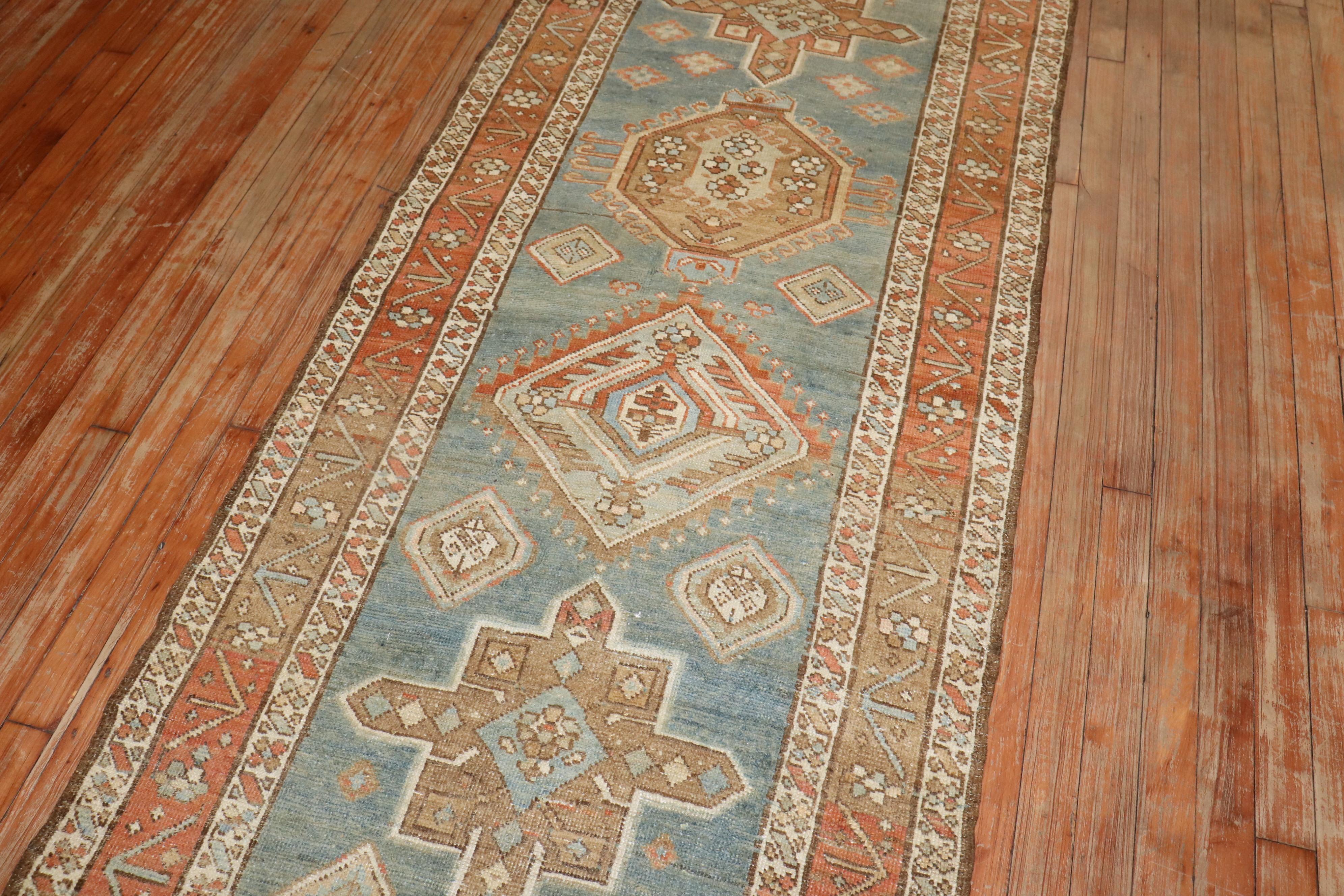 Runner antico persiano Heriz della collezione Zabihi in vendita 1