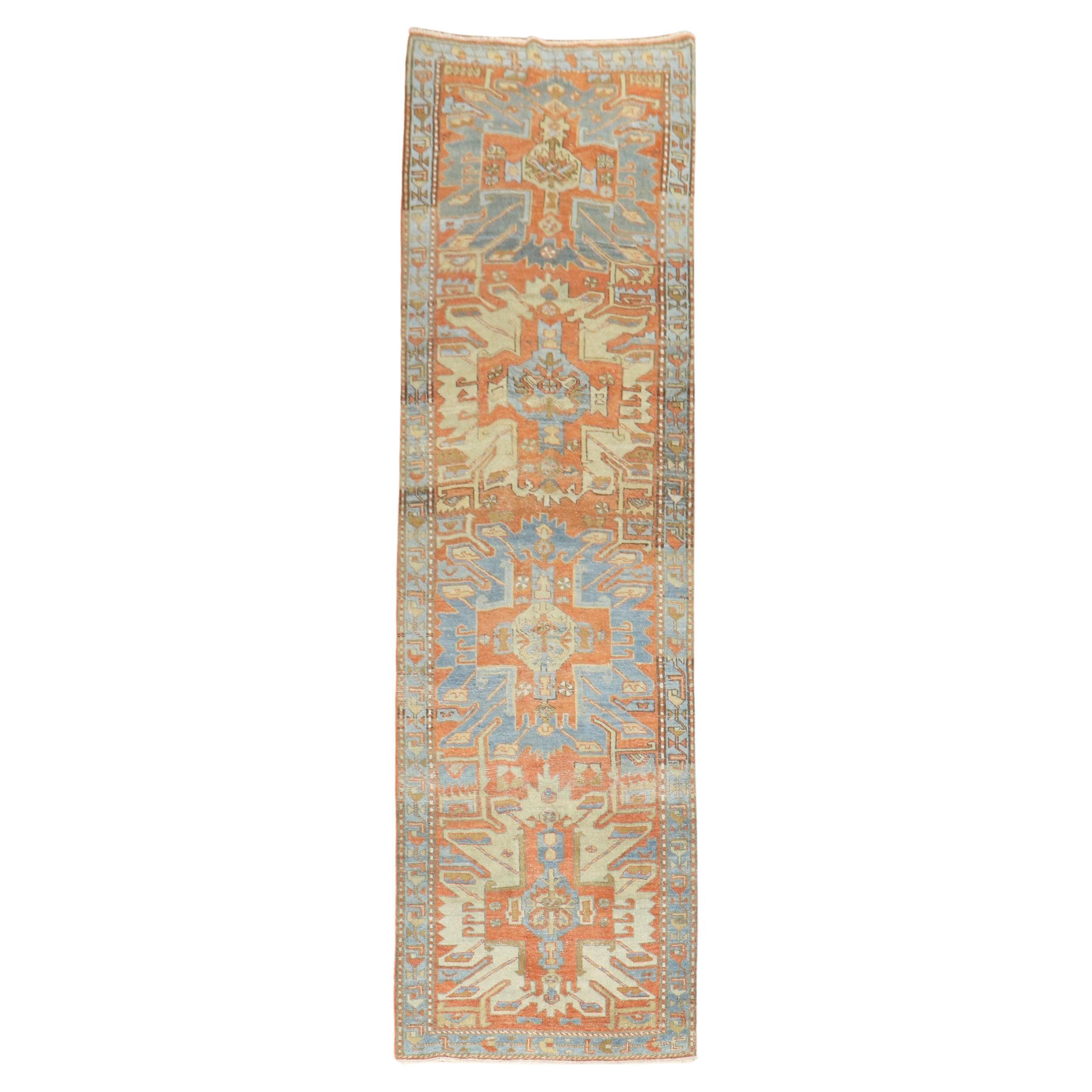 Zabihi Collection Antique Persian Heriz Runner