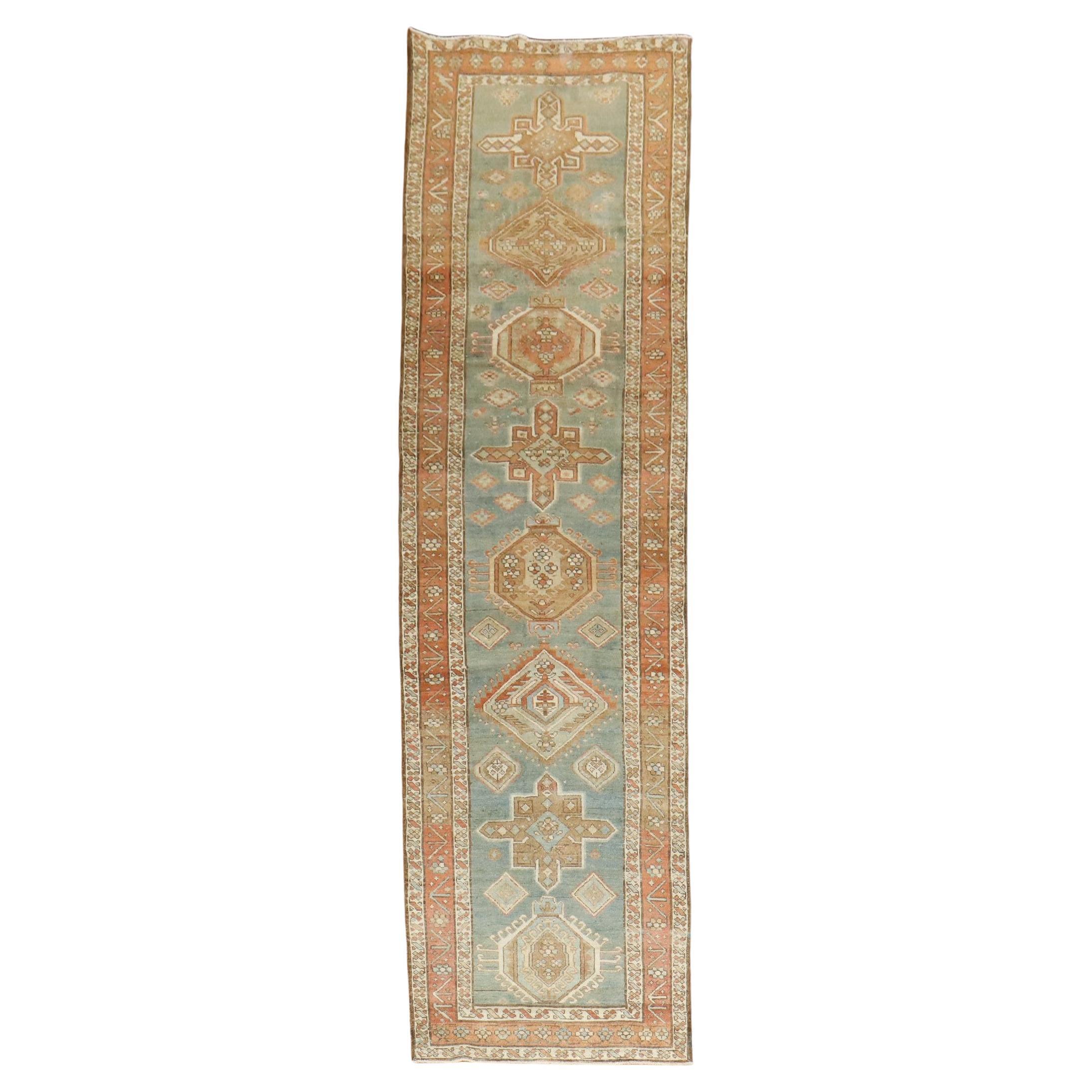 Zabihi Collection Antique Persian Heriz Runner