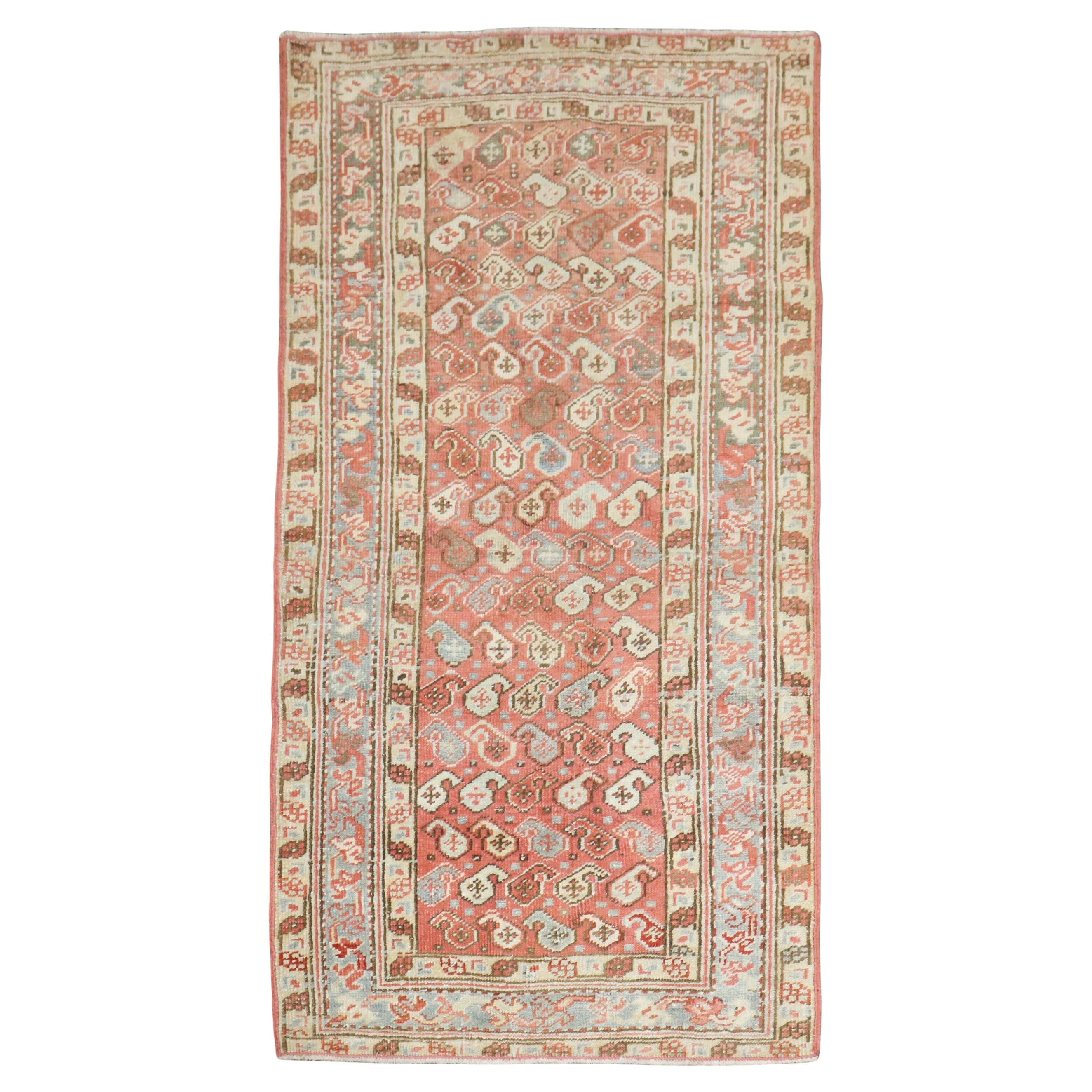 Colección Zabihi Alfombra Persa Antigua Heriz Geométrica Pequeña