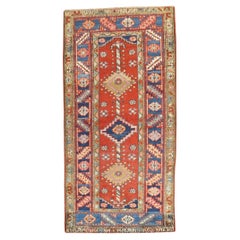 Zabihi Collection Antiker Persischer Heriz Kleiner Teppich