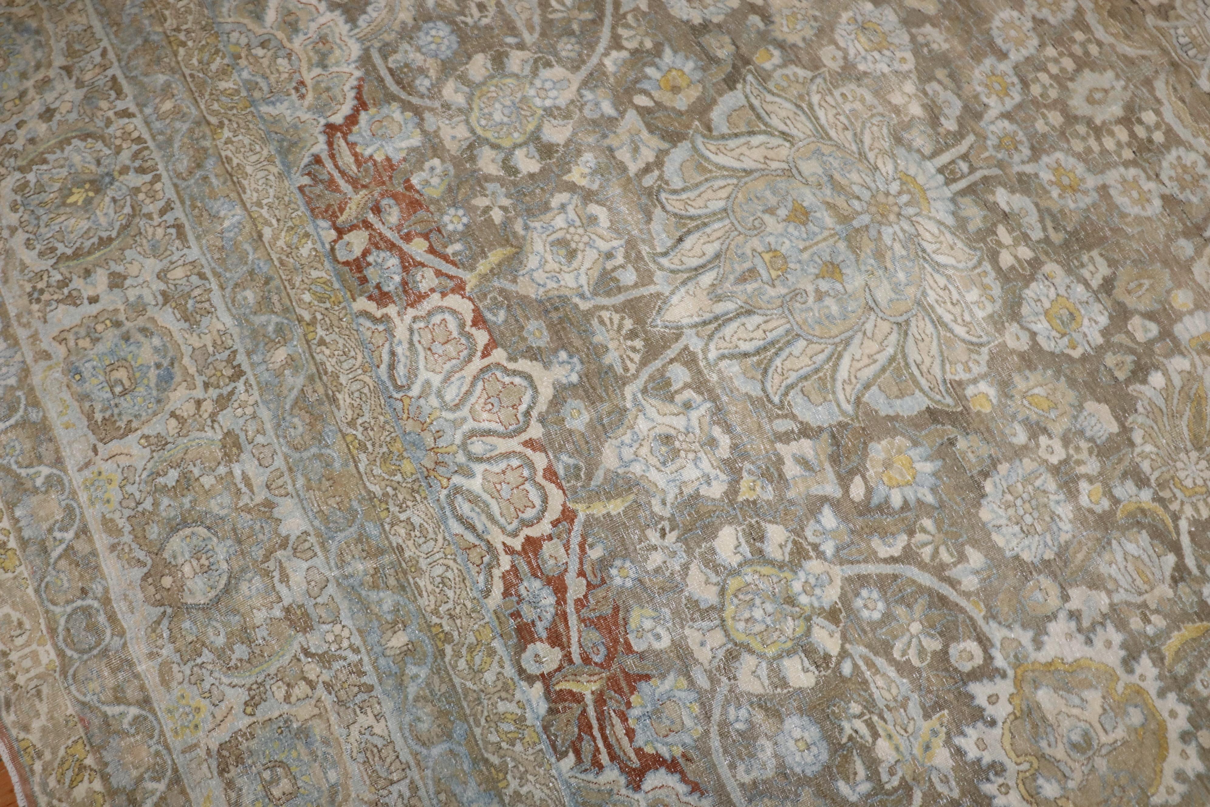 Antiker persischer Kashan-Teppich der Zabihi-Kollektion (Amerikanische Klassik) im Angebot