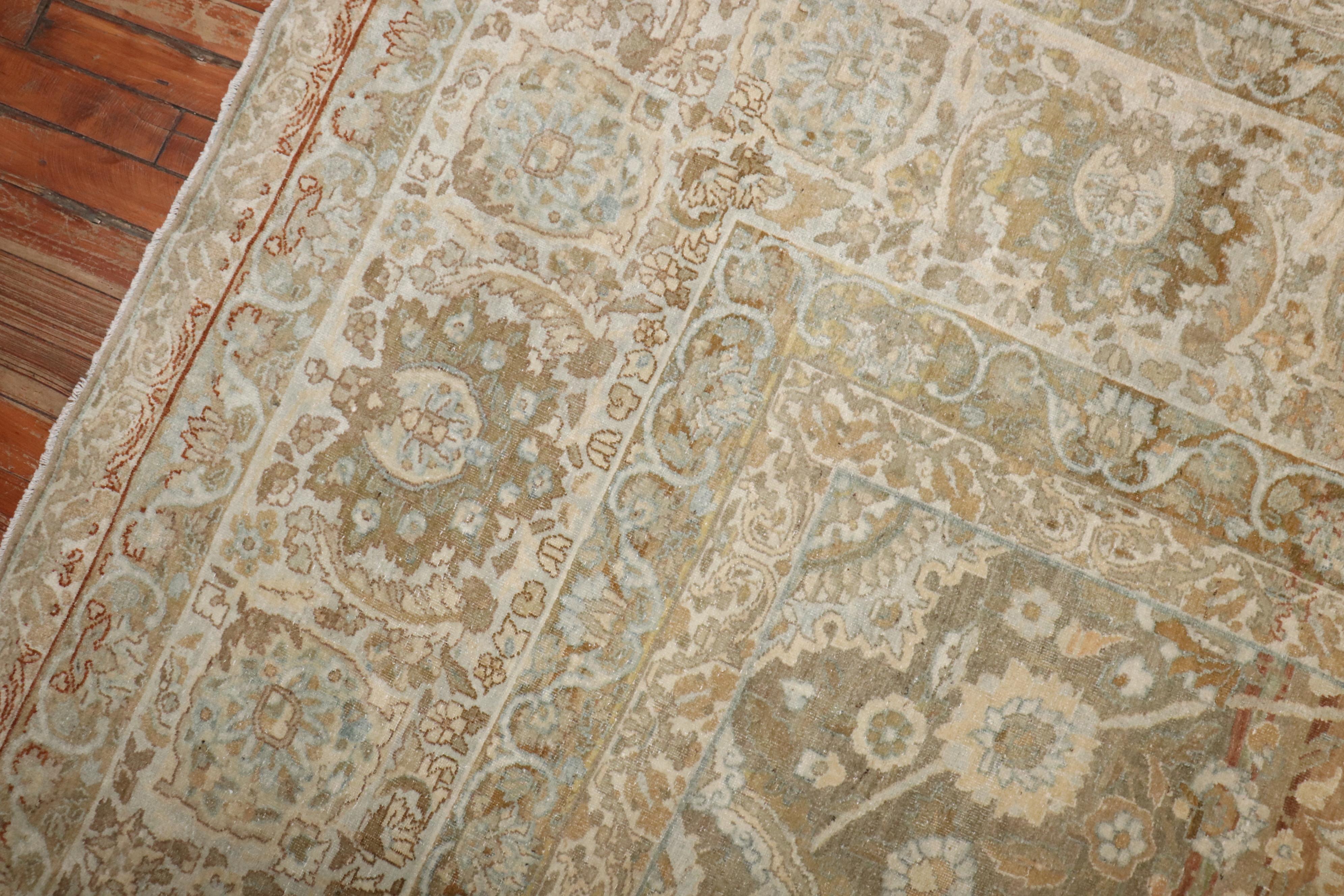 Zabihi Collection Antique Persian Kashan Carpet For Sale 1