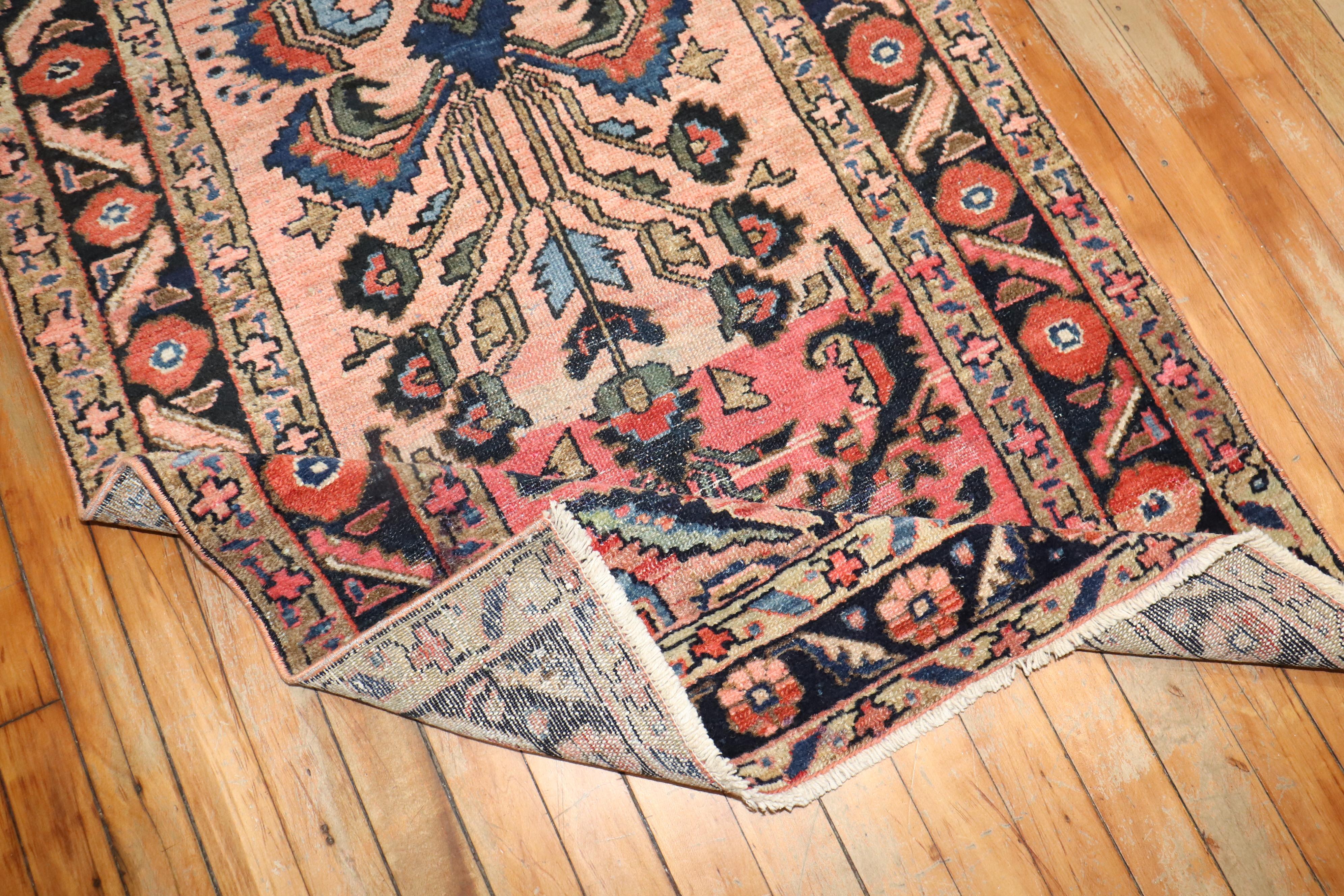 Empire Revival Zabihi Collection Antique Persian Lilihan Runner For Sale