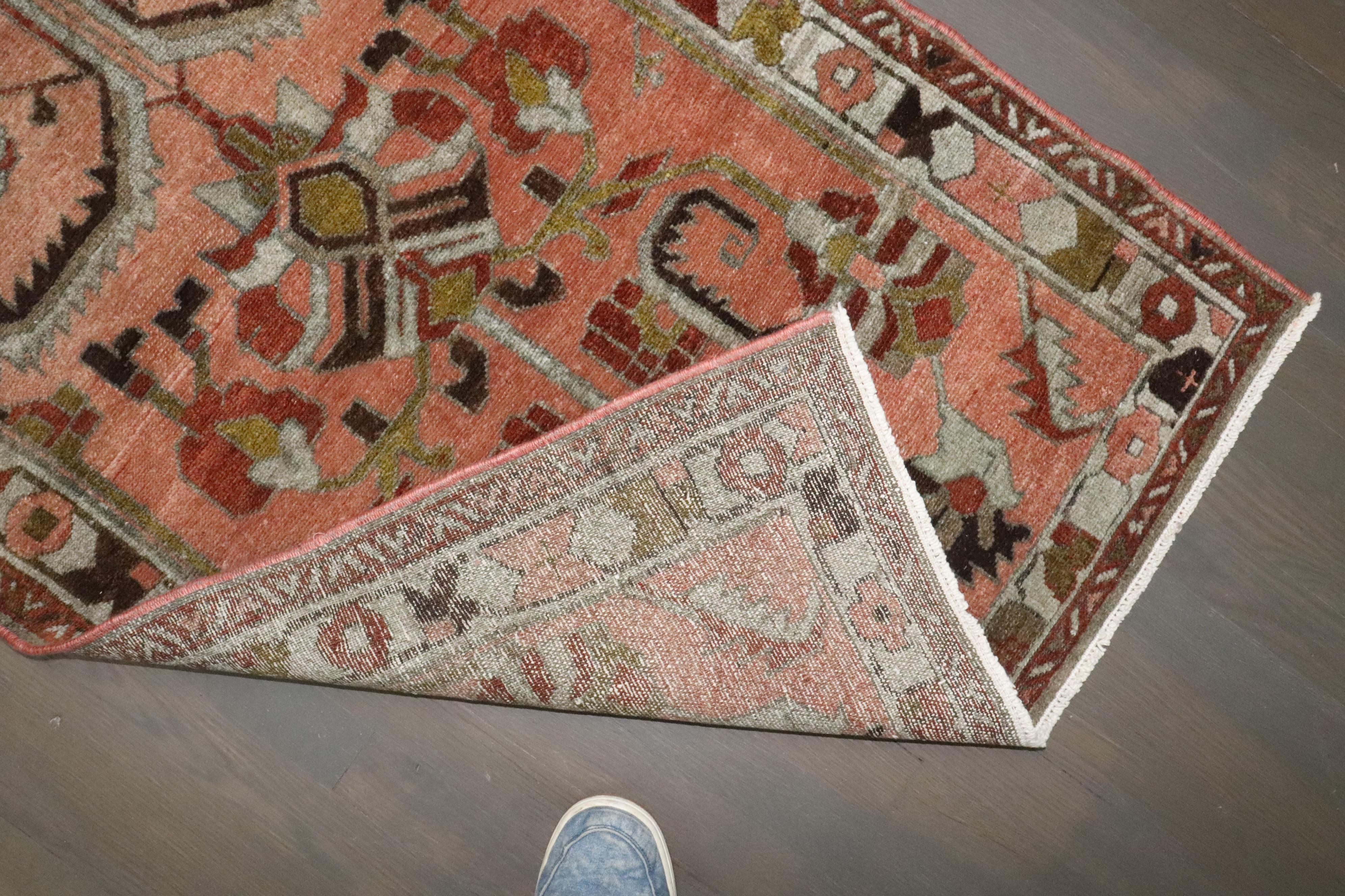 Zabihi Collection Antique Persian Lilihan Runner In Good Condition For Sale In New York, NY