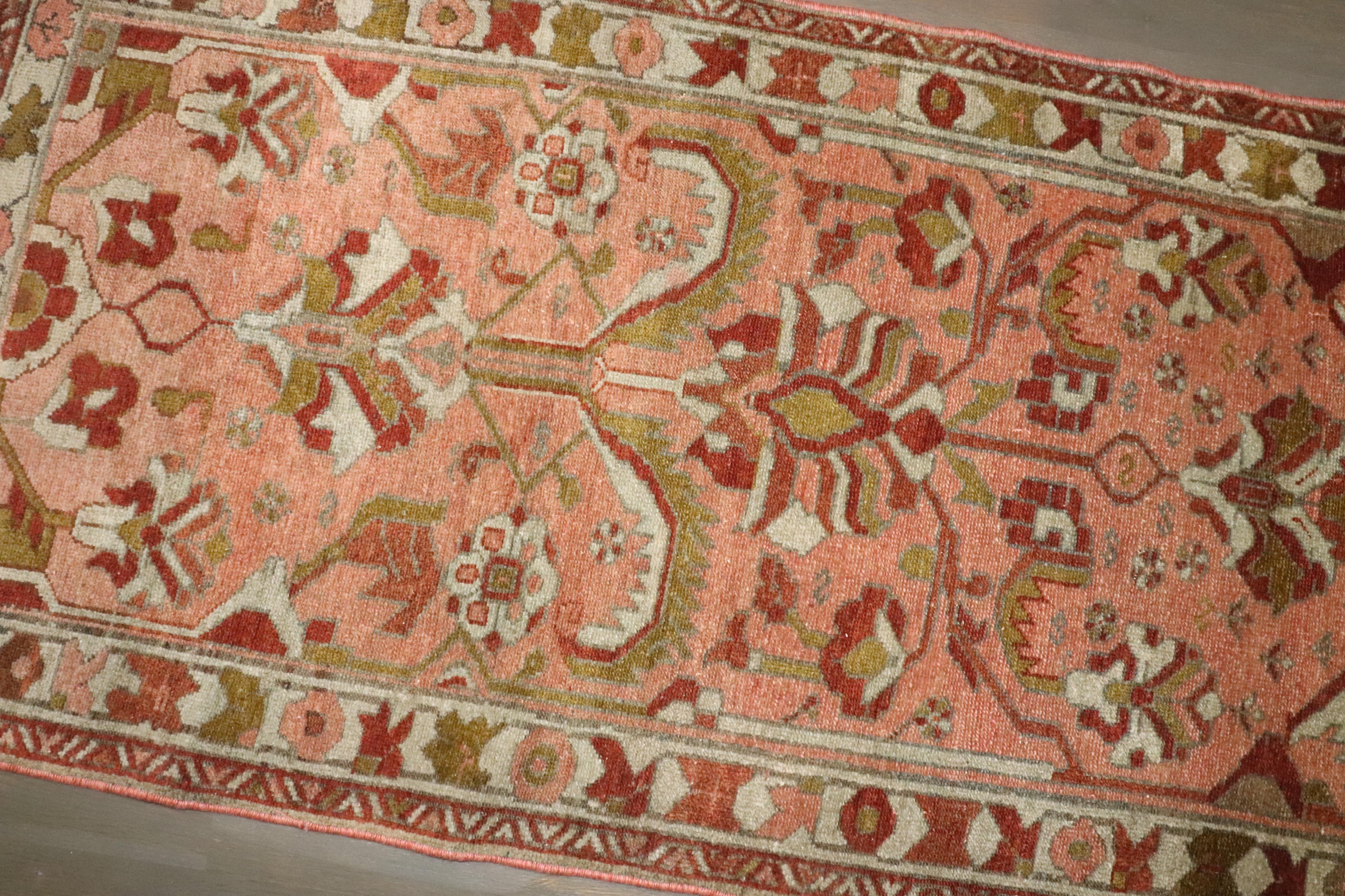 Zabihi Collection Antique Persian Lilihan Runner For Sale 1