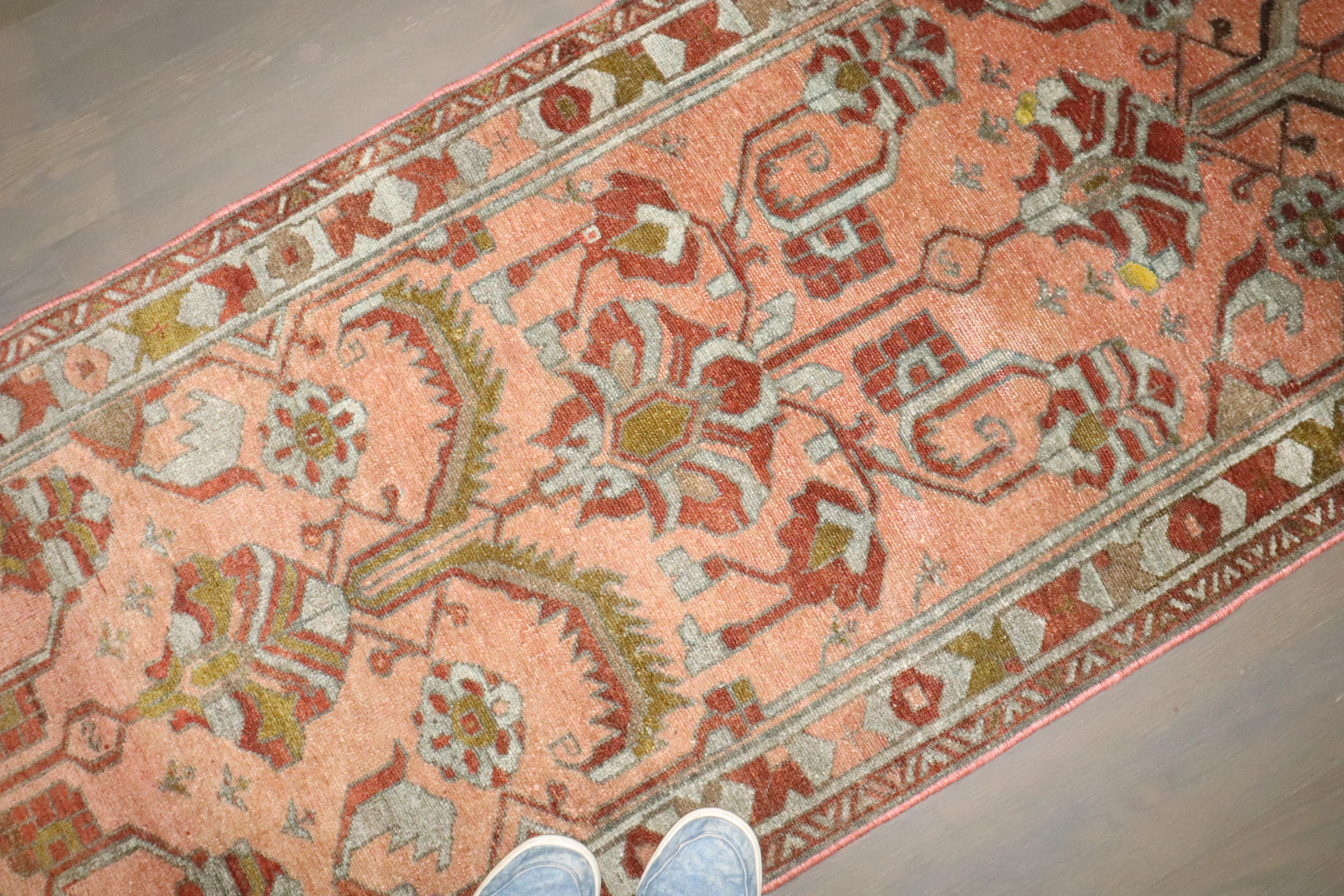 Zabihi Collection Antique Persian Lilihan Runner For Sale 2