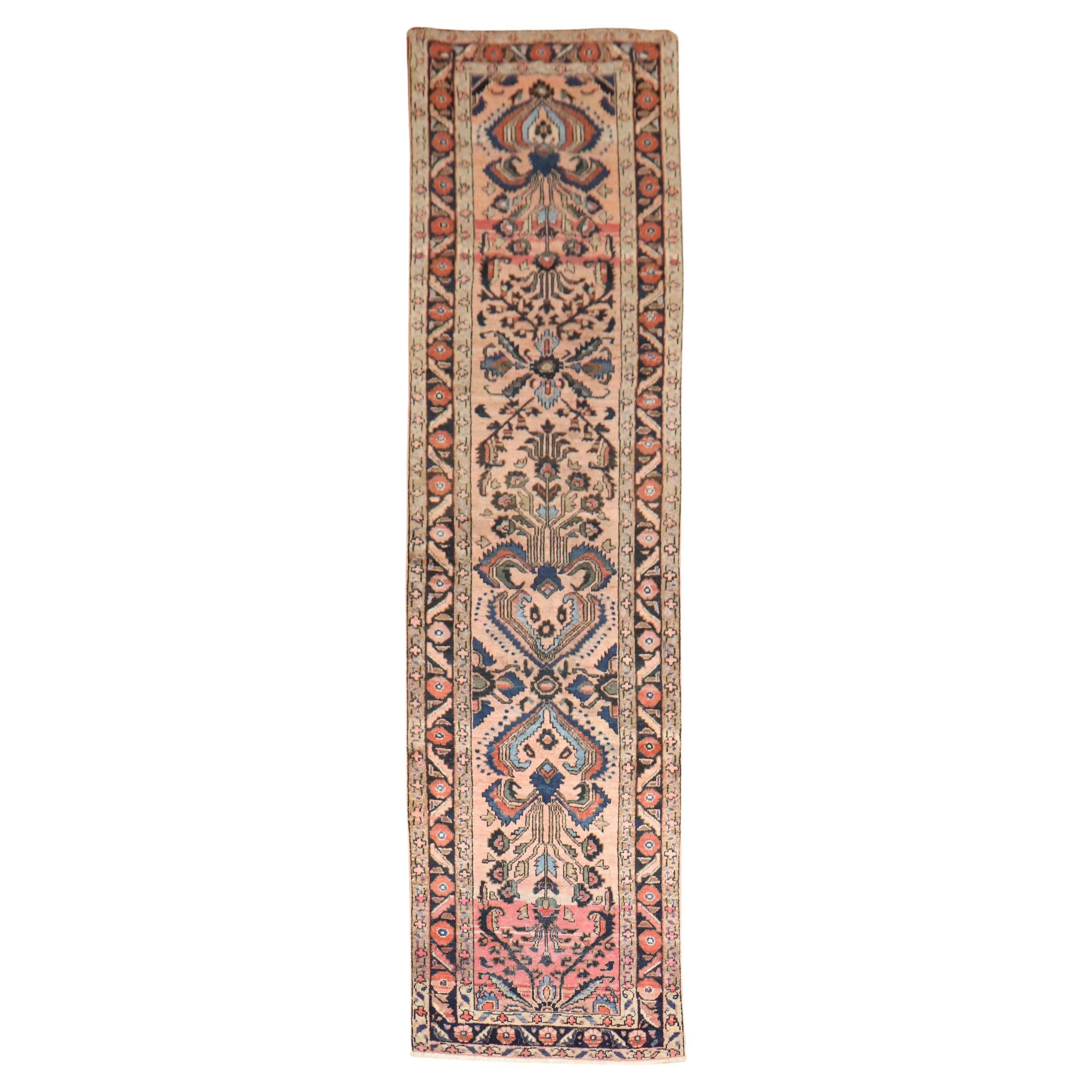 Zabihi Collection Antique Persian Lilihan Runner For Sale