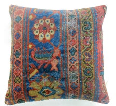 Zabihi Collection Antique Persian Mahal Border Rug Pillow