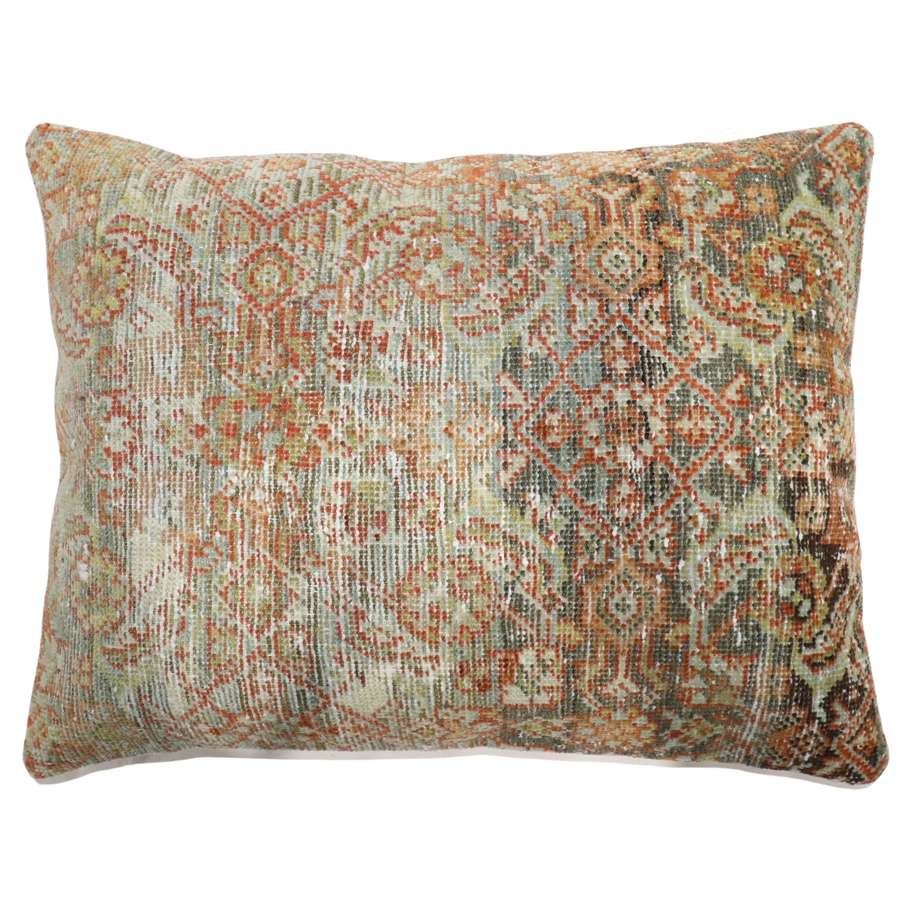 Zabihi Collection Antique Persian Mahal Pillow For Sale