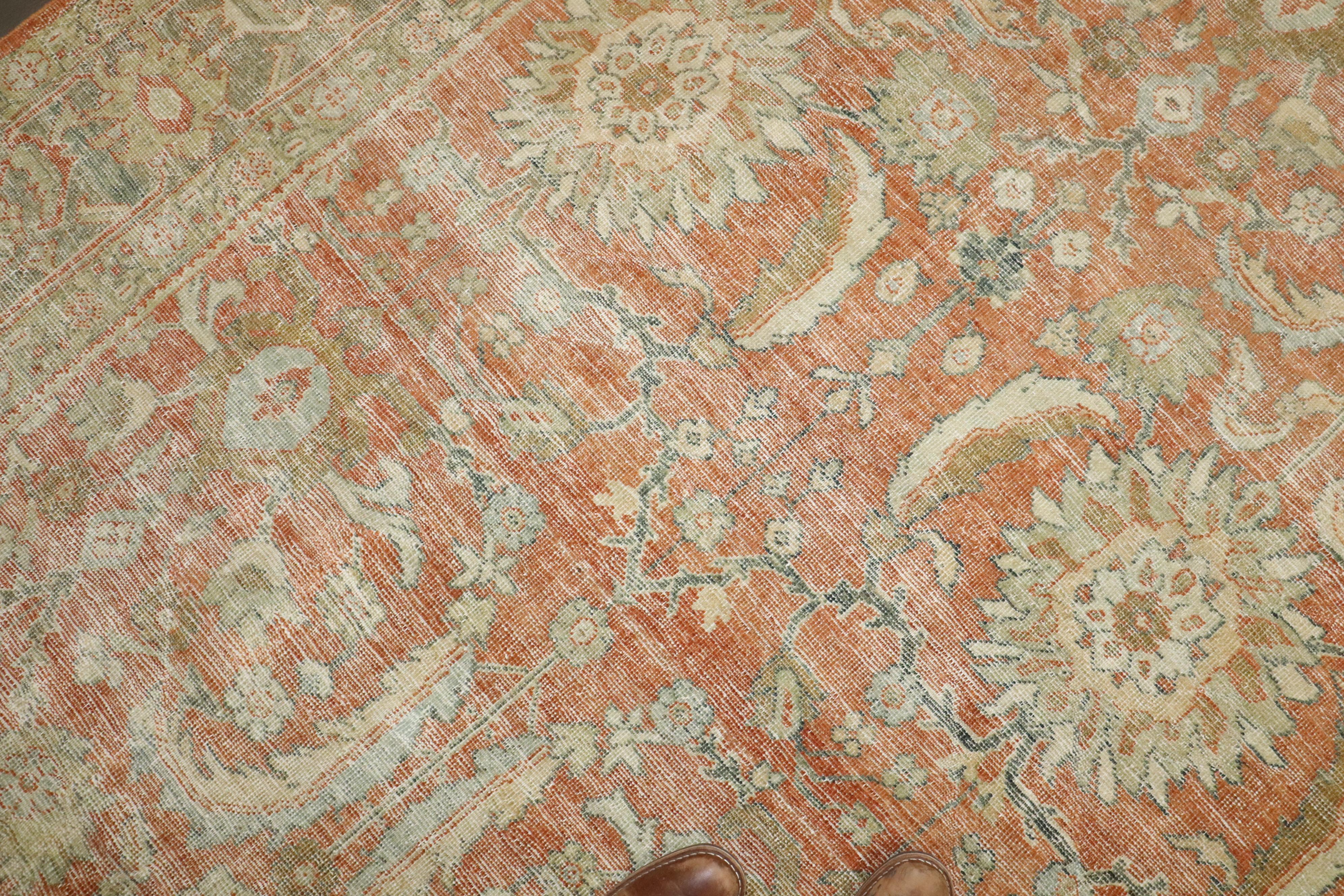 Zabihi Collection Antique Persian Mahal Rug For Sale 3