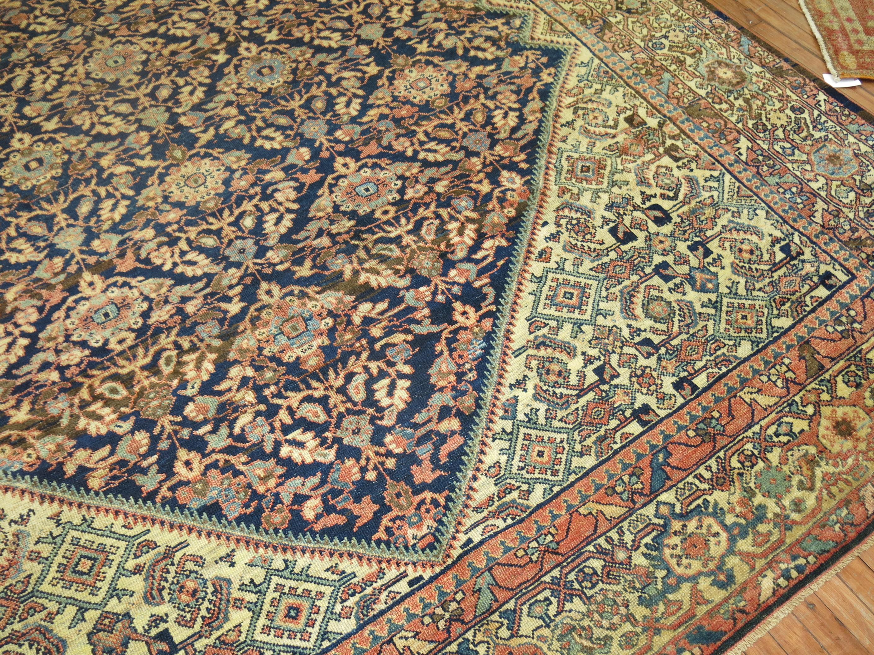 An authentic handmade one-of-a-kind Persian Mahal Rug from the 1920s

10'2'' x 14'