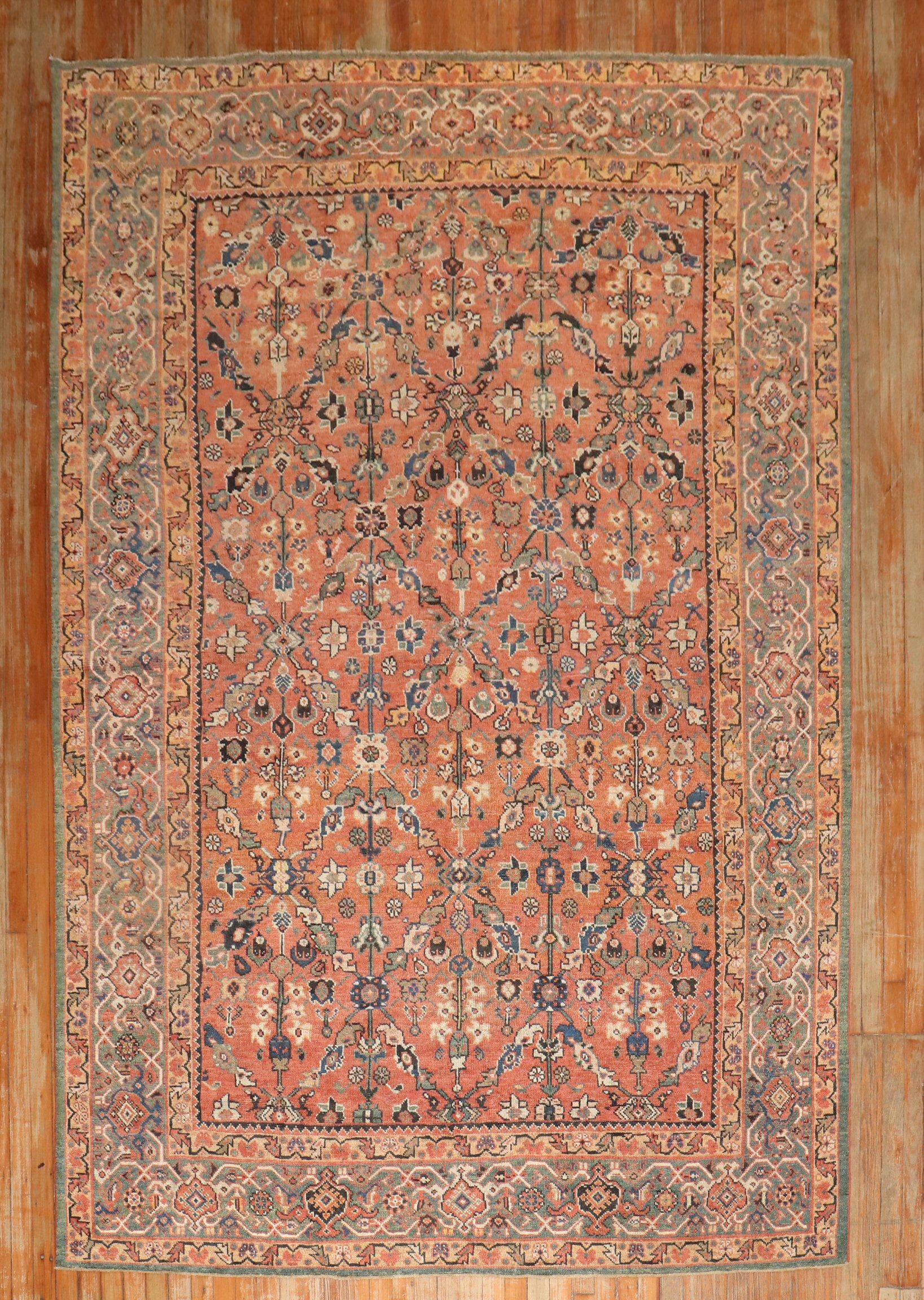 an early 20th Century Persian Mahal Antique Rug

Details
rug no.	j3184
size	6' 9