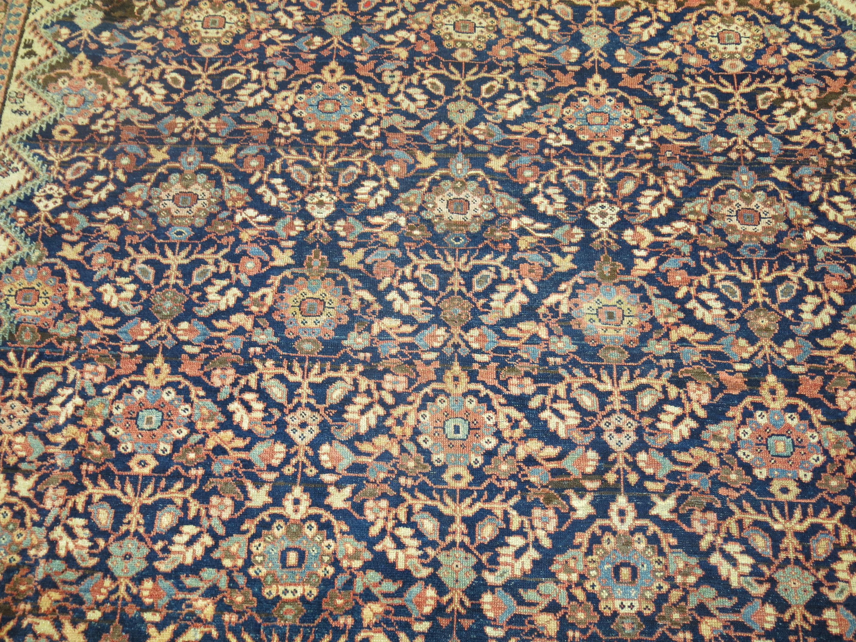 Sultanabad Zabihi Collection Antique Persian Mahal Rug For Sale