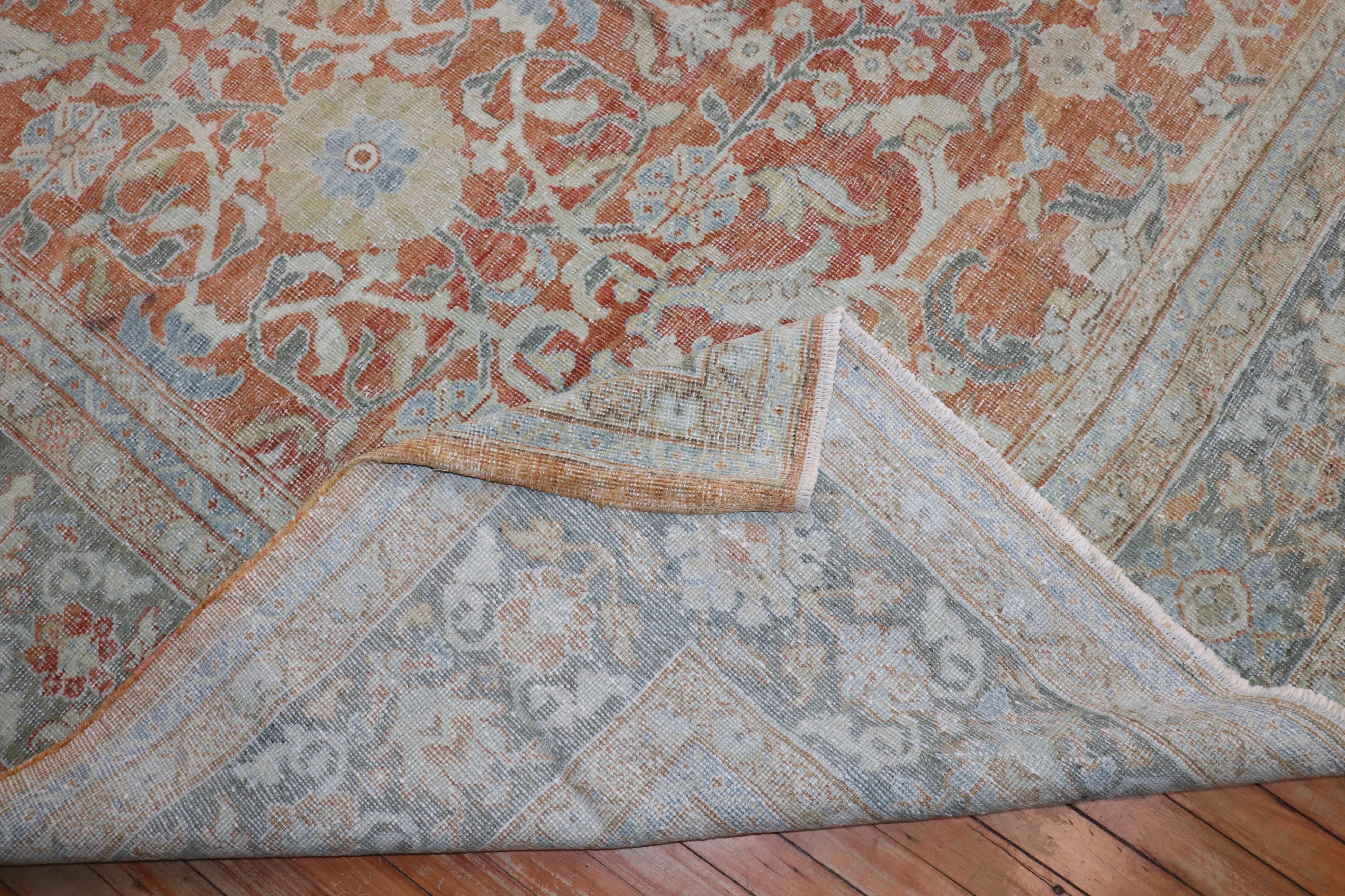 Sultanabad Zabihi Collection Antique Persian Mahal Rug For Sale