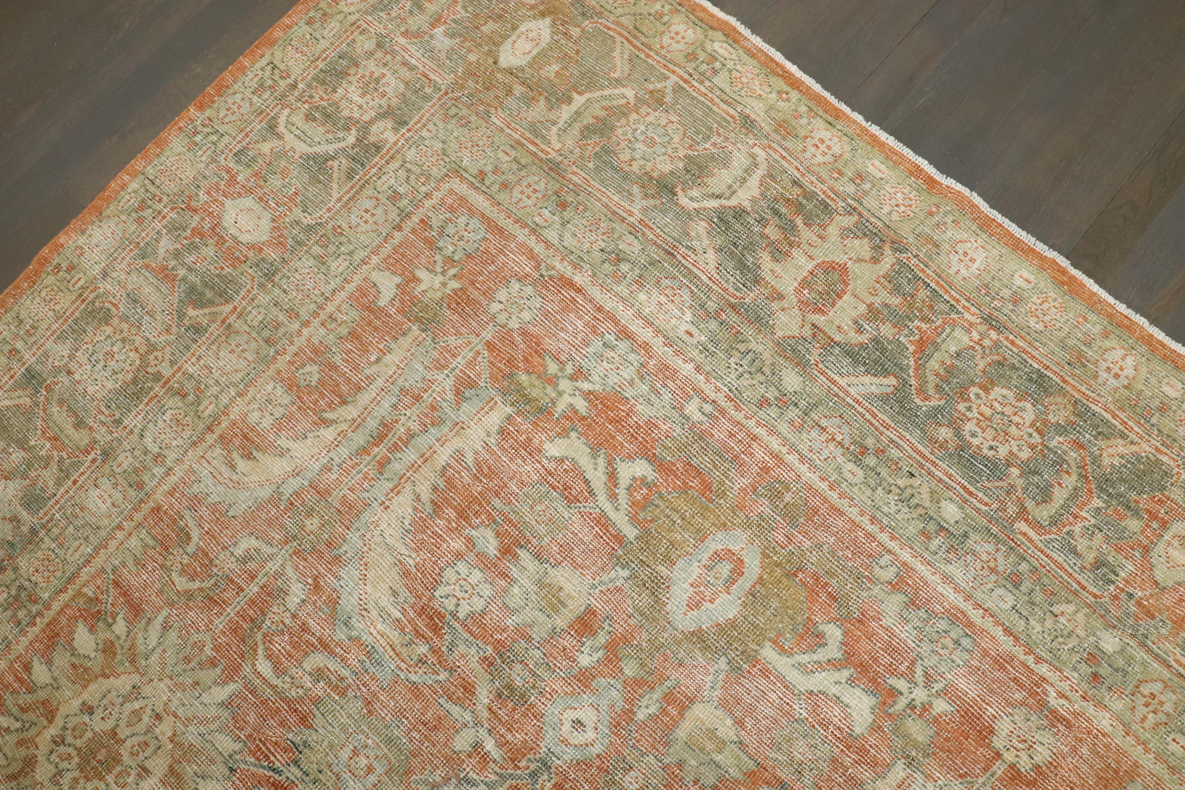 20th Century Zabihi Collection Antique Persian Mahal Rug For Sale