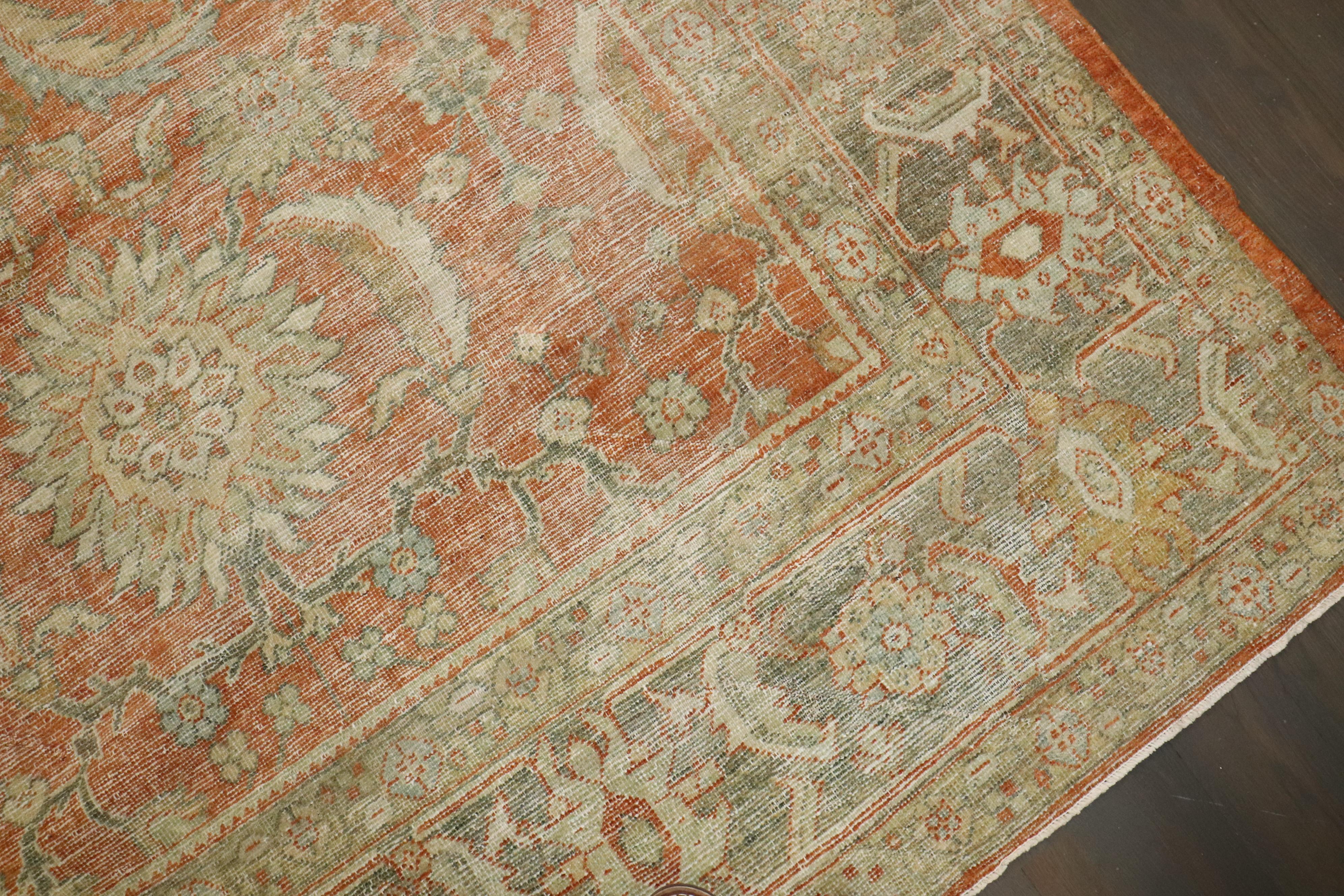 Zabihi Collection Antique Persian Mahal Rug For Sale 1