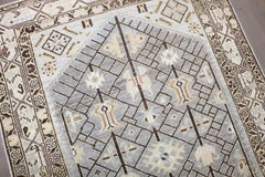 Zabihi Collection Antique Persian Malayer Accent Earth Color Rug