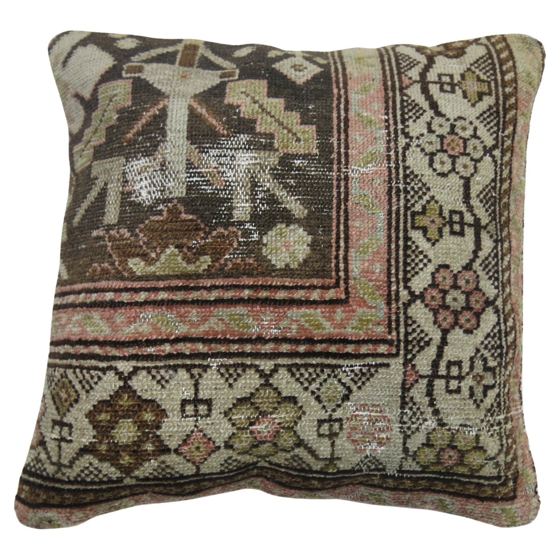 Zabihi Collection Antique Persian Malayer Pillow