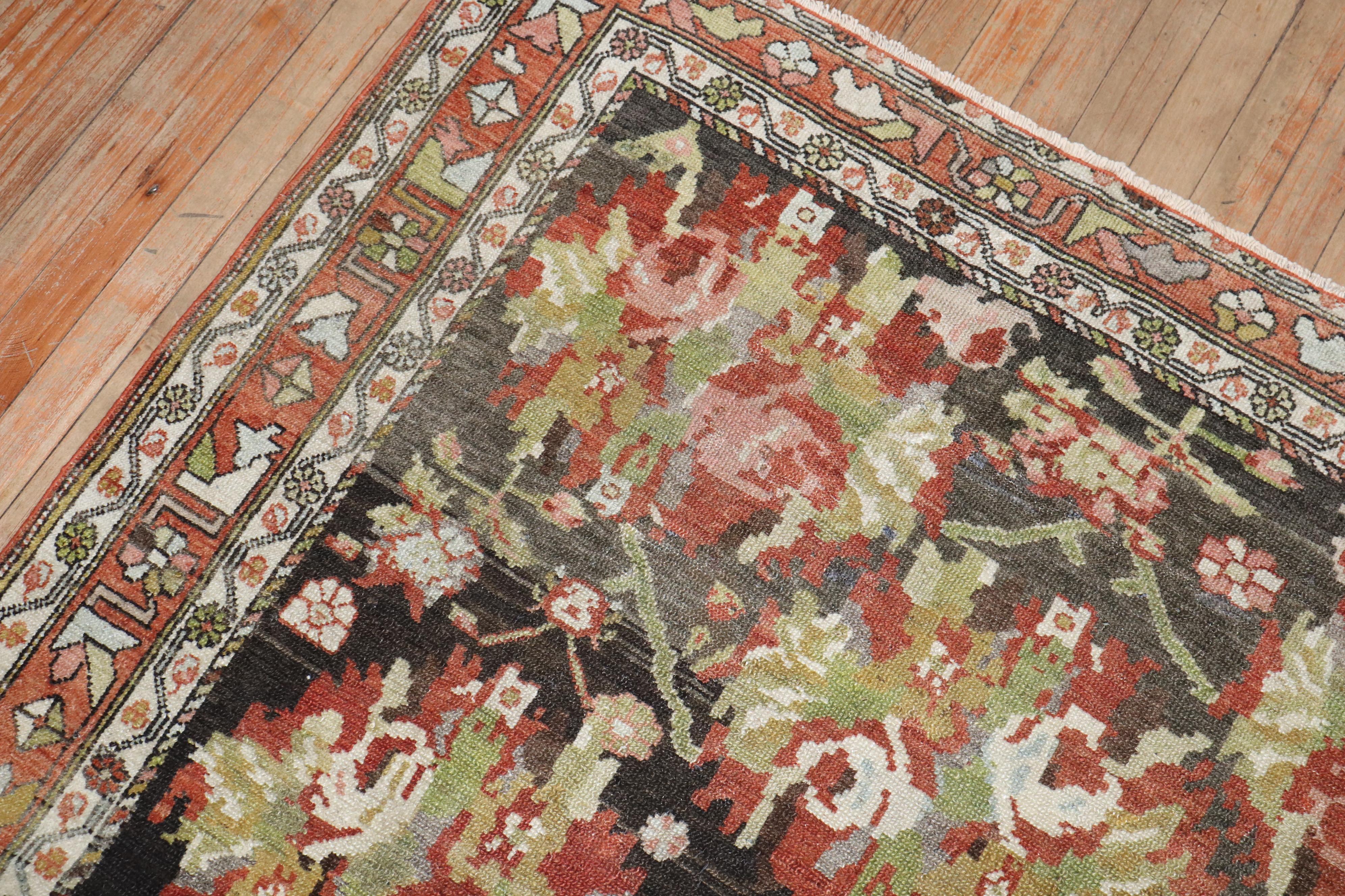 Zabihi Collection Antique Persian Malayer Rug  For Sale 1