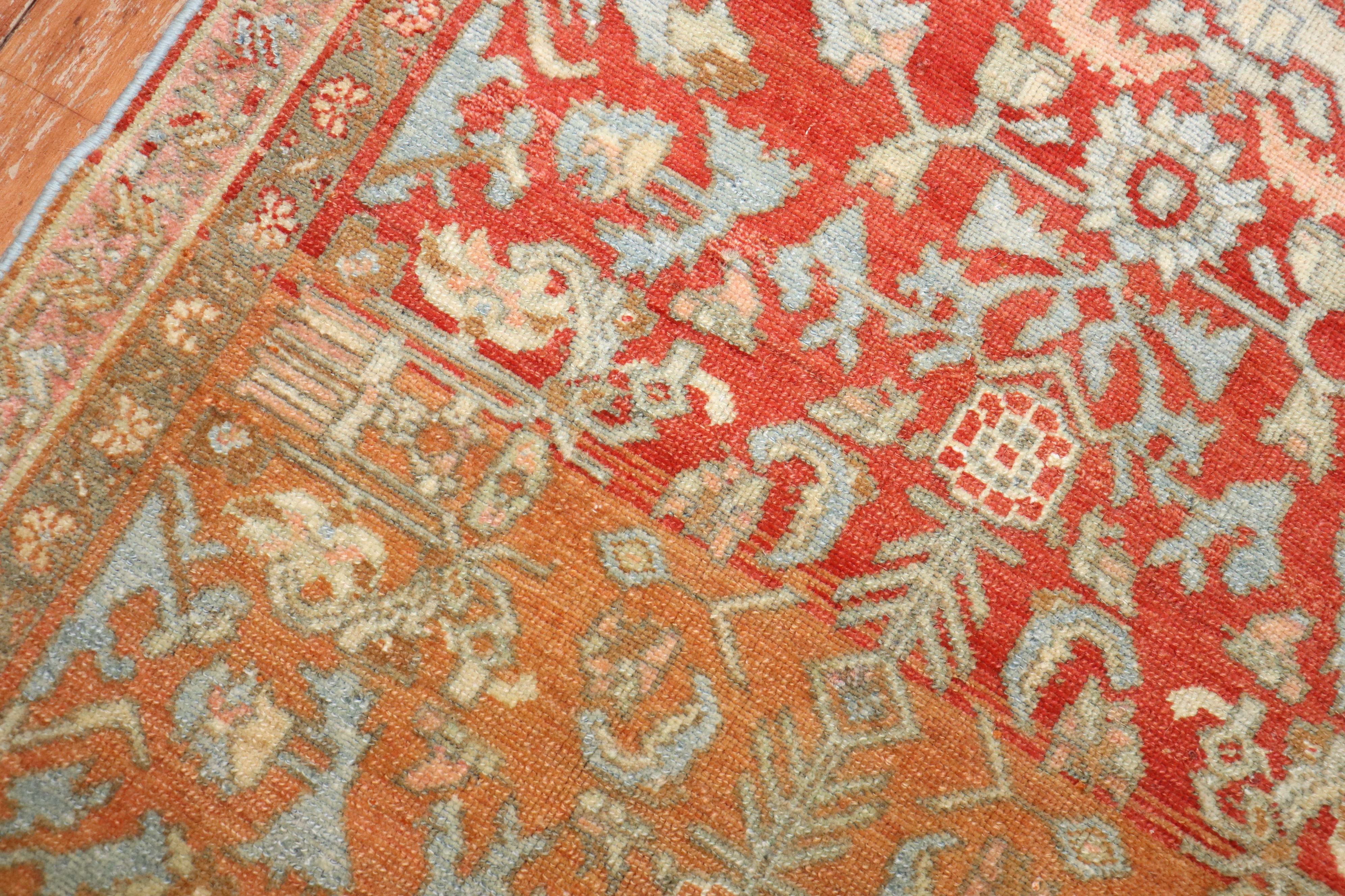 a 1900s Persian Small malayer Rug

Details
rug no.	j3157
size	2' 3