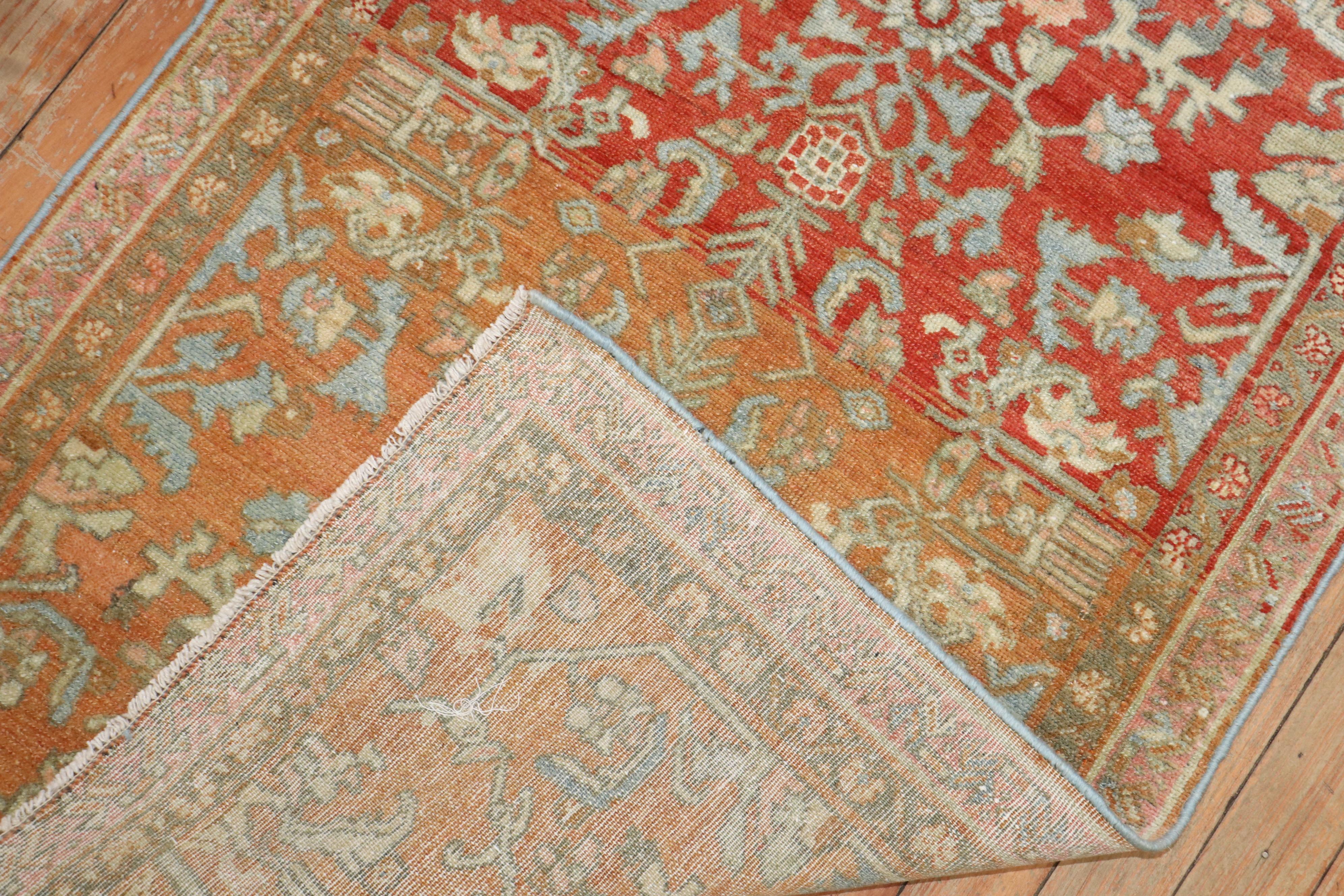 Zabihi Collection Antique Persian Malayer Scatter Rug For Sale 1