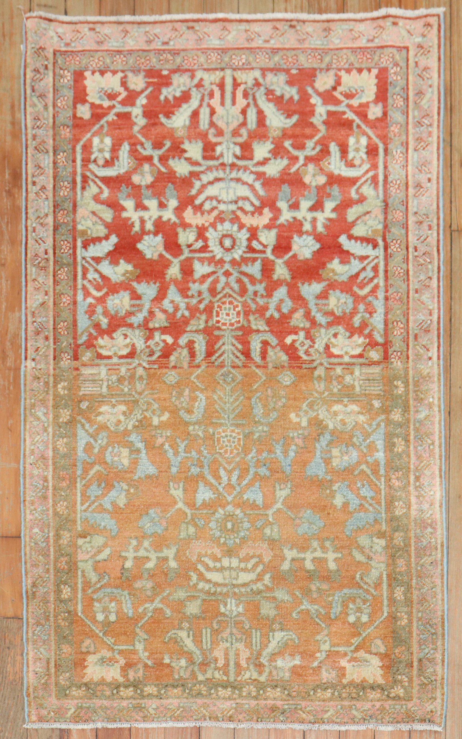 Zabihi Collection Antique Persian Malayer Scatter Rug For Sale 2