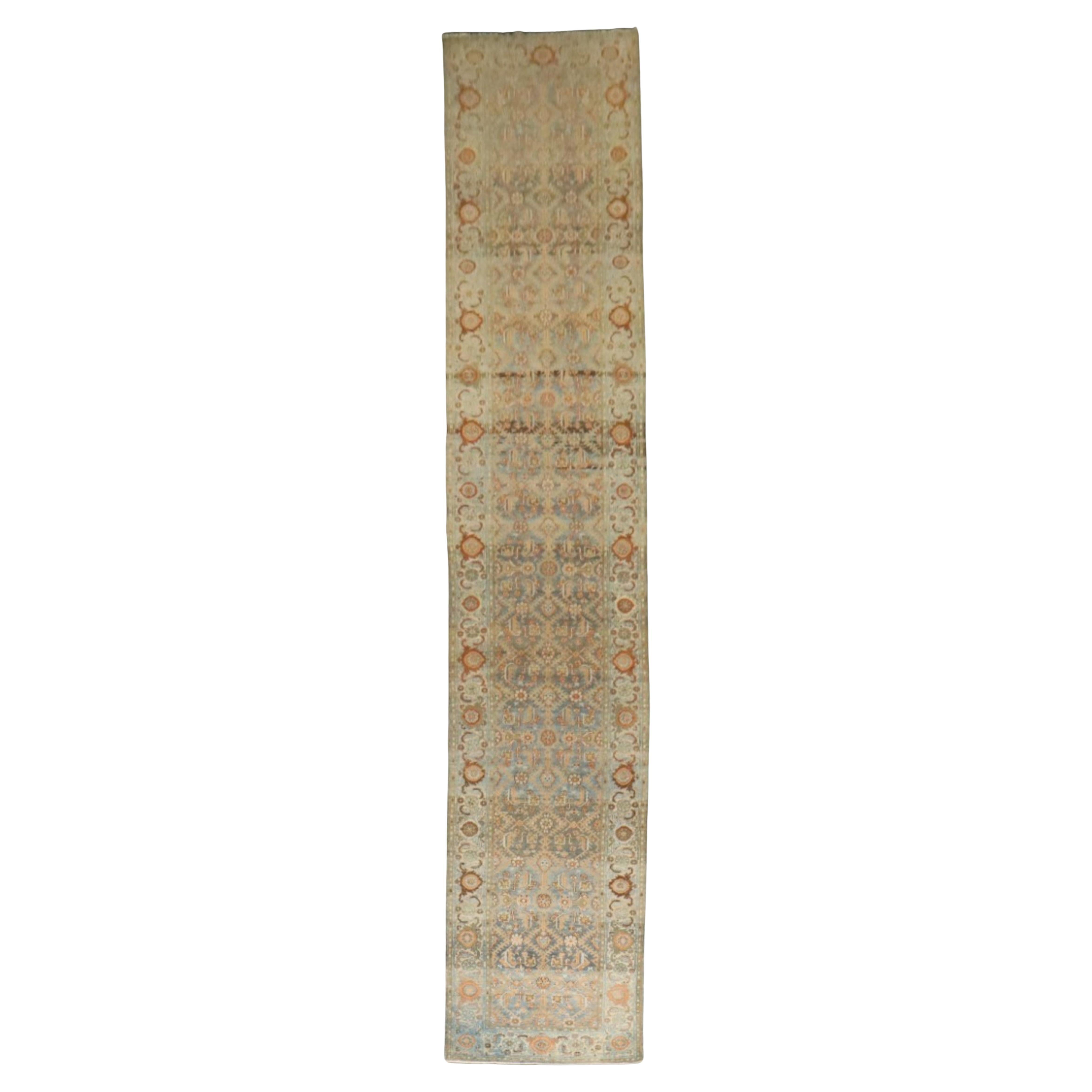 Zabihi Collection Antique Persian Malayer Wide Extra Long Runner