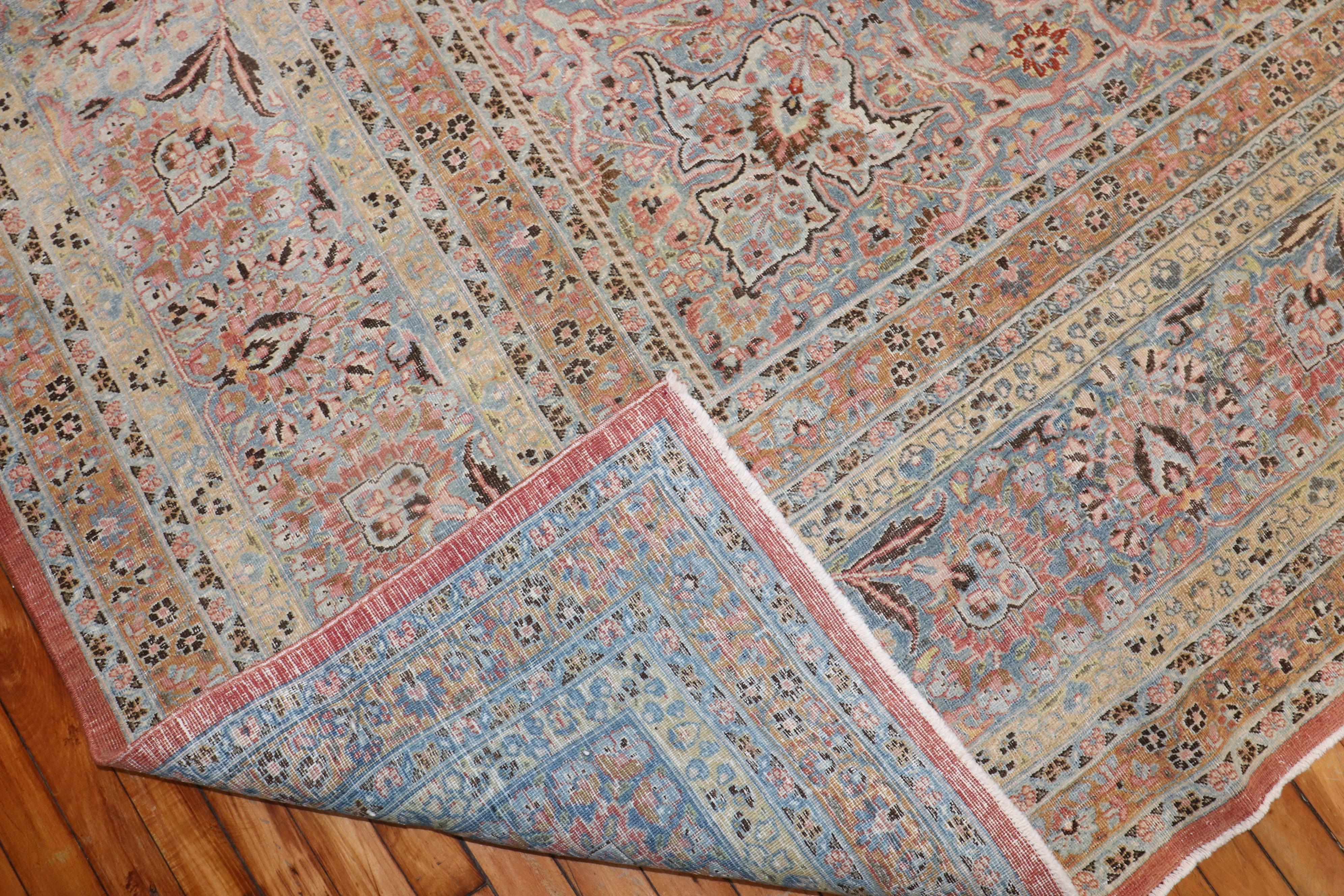 Tissé à la main Tapis surdimensionné persan ancien de la collection Zabihi en vente