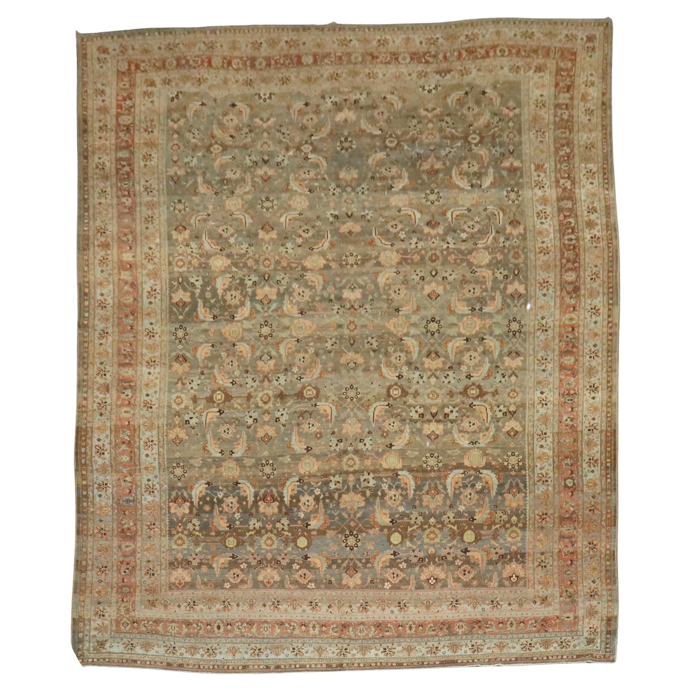 Zabihi Collection Antique Persian Oversize Bidjar Rug