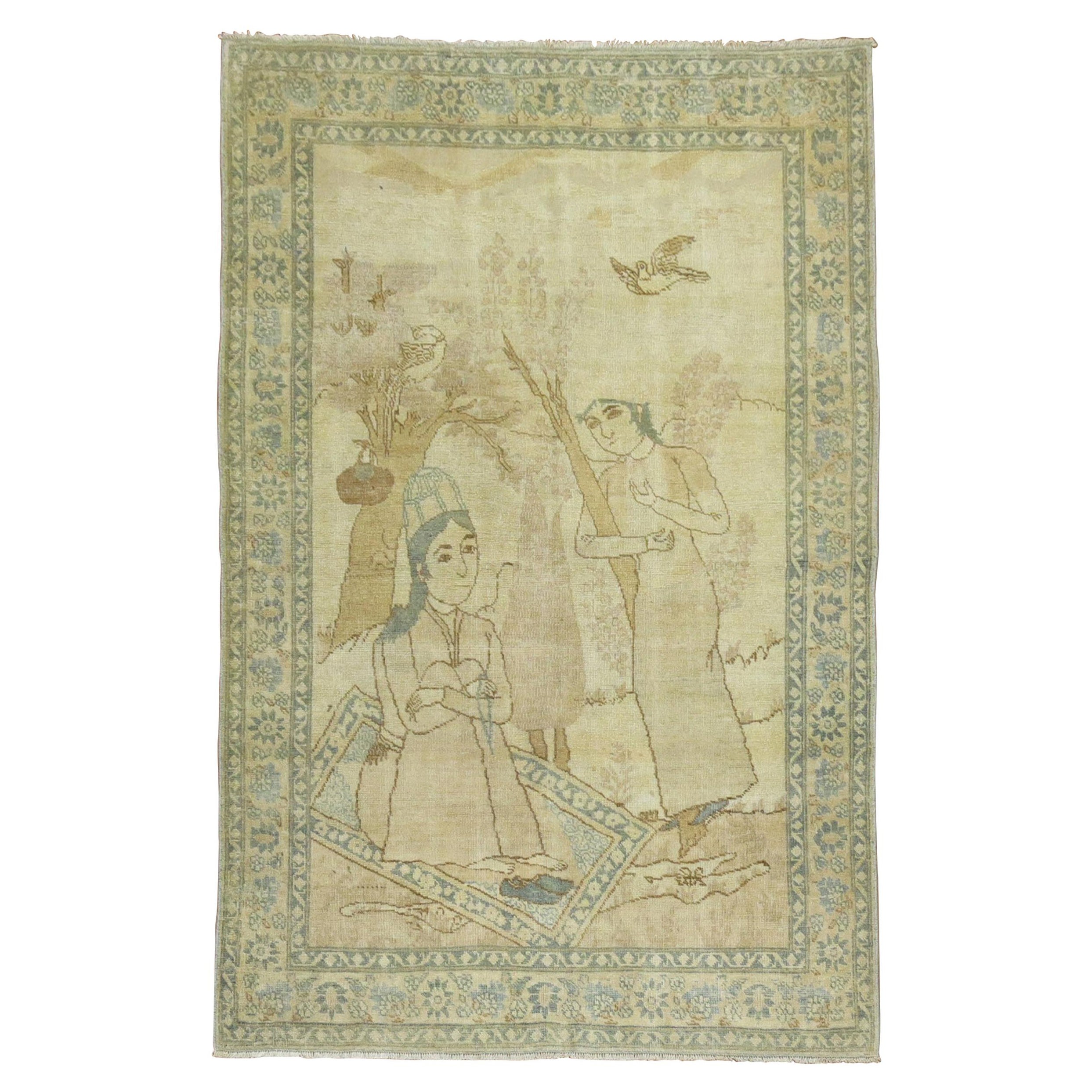 Antiker persischer Bildteppich