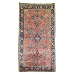 Zabihi Collection Antique Persian Sarouk  Accent Size Rug