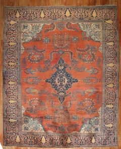 Zabihi Collection Antique Persian Sarouk Ferahan Rug