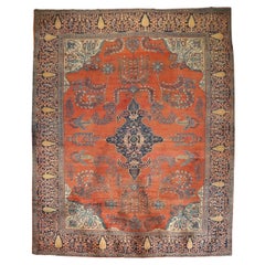 Zabihi Collection Antique Persian Sarouk Ferahan Rug
